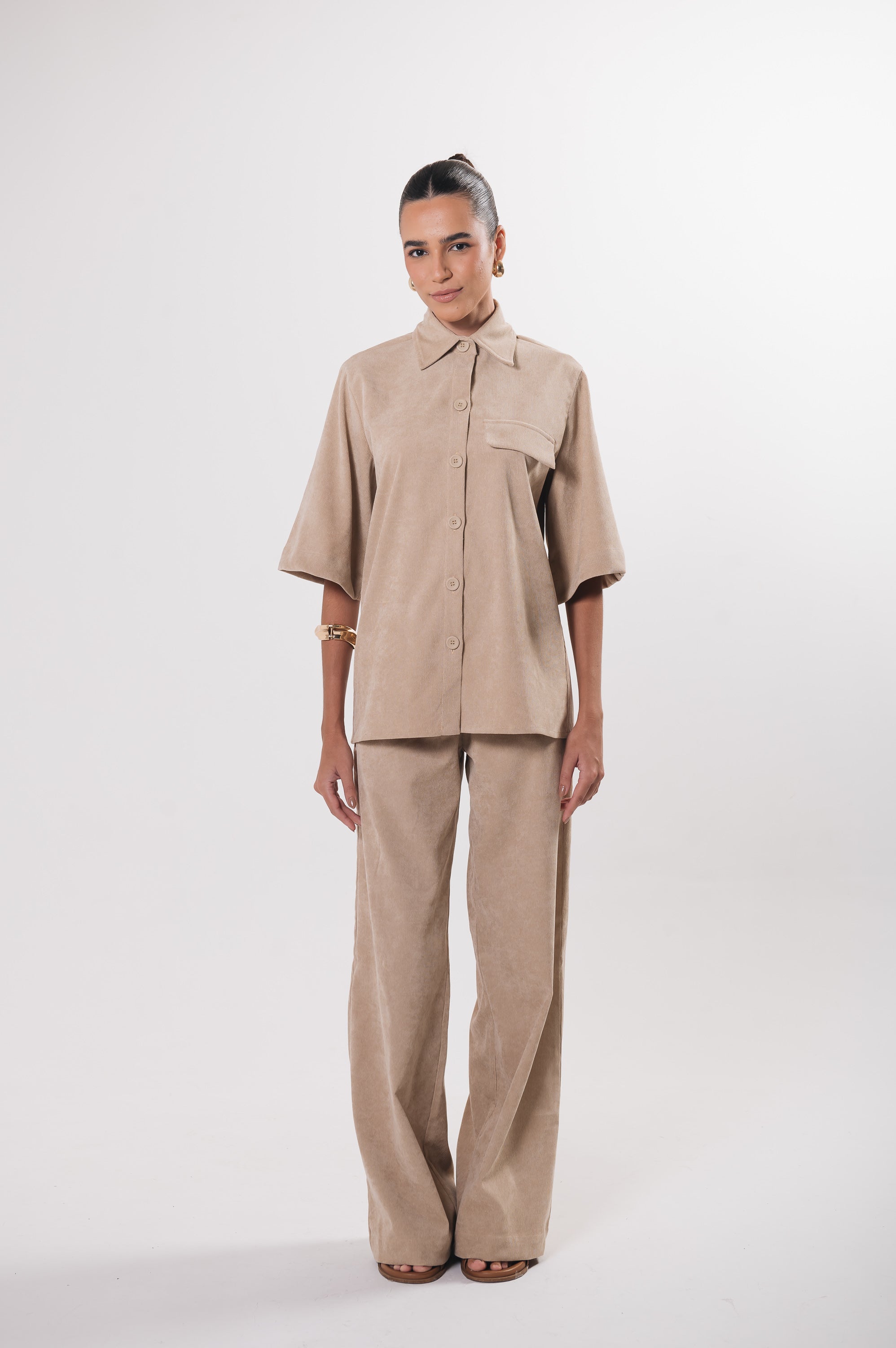 Camisa Veludo Juliana Aveia Ällie
