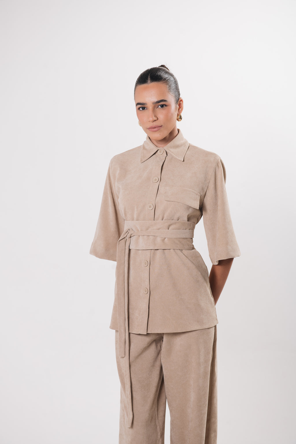 Camisa Veludo Juliana Aveia Ällie