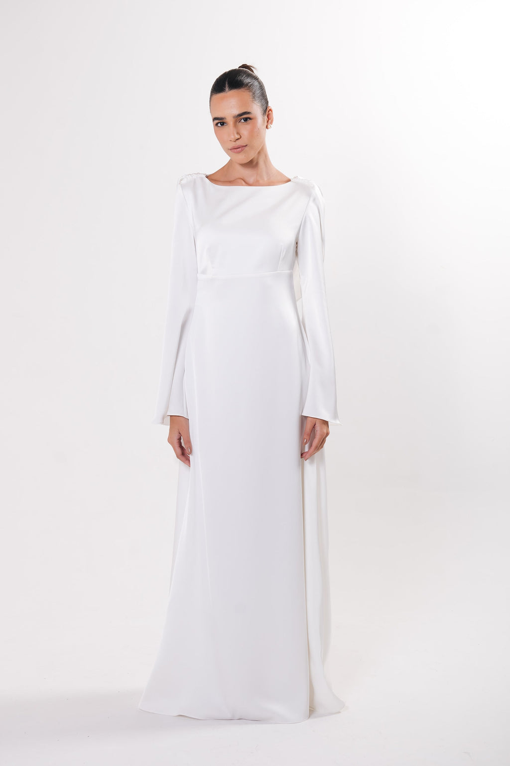 Vestido Manga Longa Alice Off White Ällie