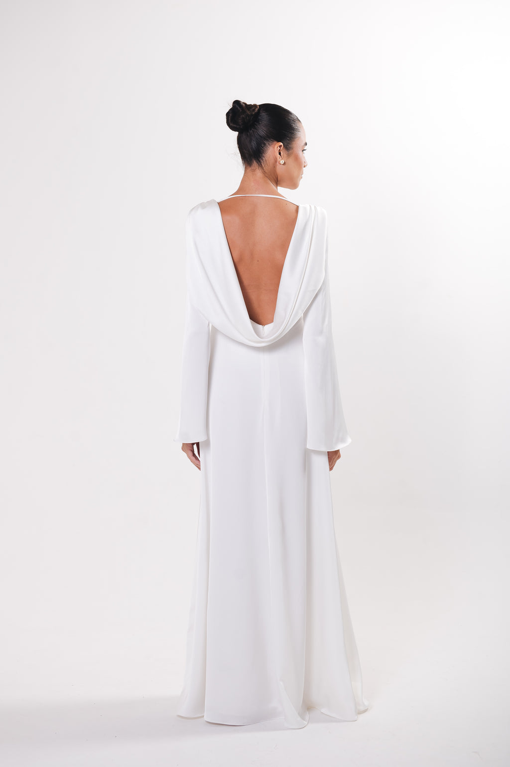 Vestido Manga Longa Alice Off White Ällie