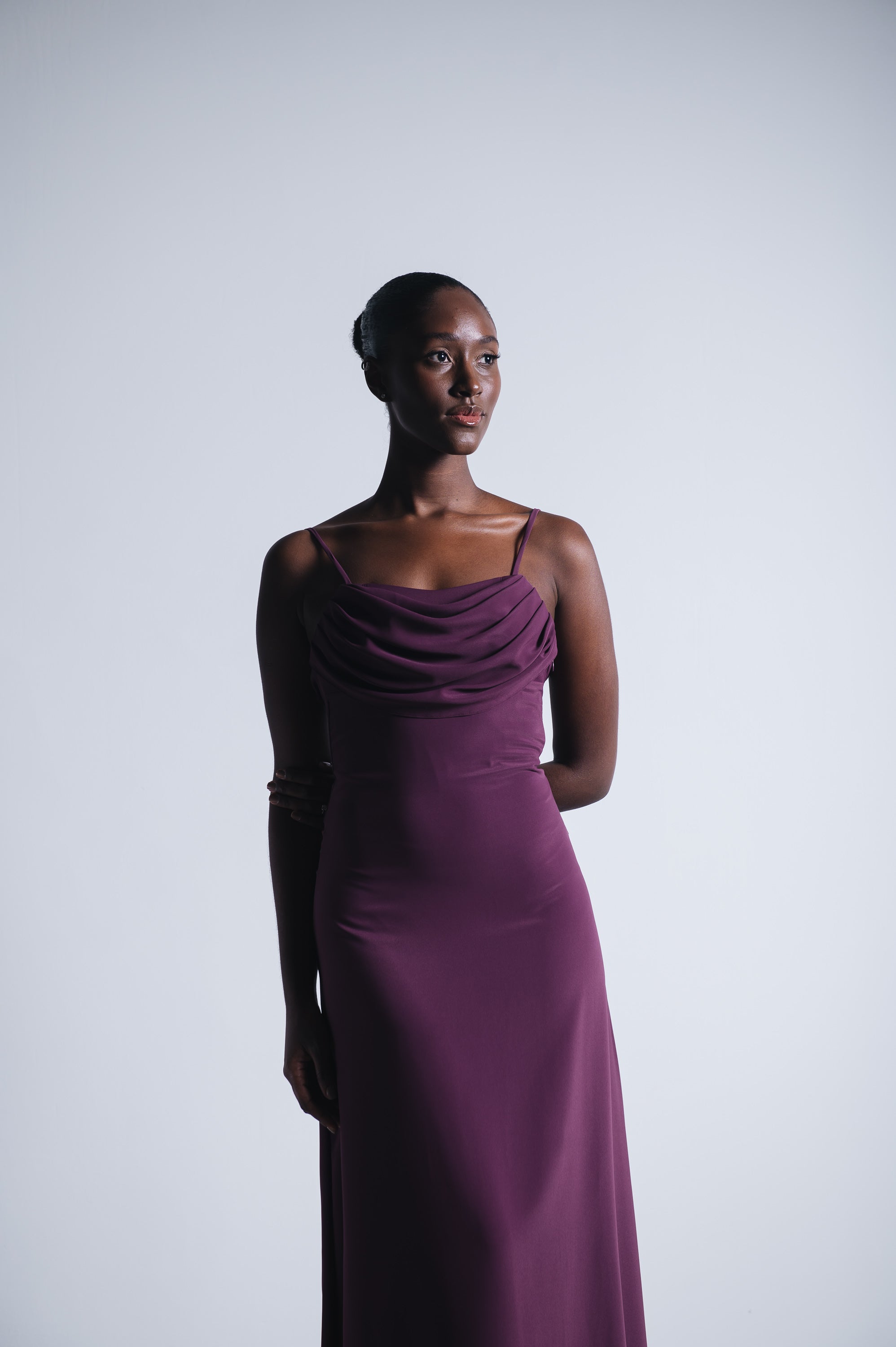 Vestido Longo Fluido Zélia Uva Ällie
