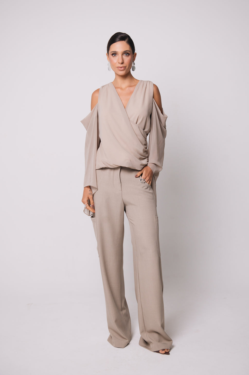 Blusa Fluida Recortes Charlotte Fendi Ällie