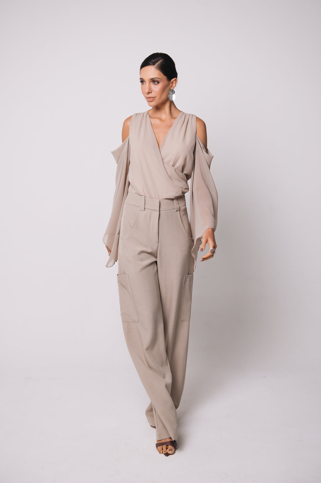 Blusa Fluida Recortes Charlotte Fendi Ällie
