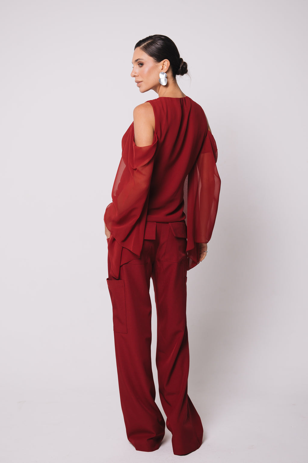 Calça Alfaiataria Geórgia Cereja Ällie