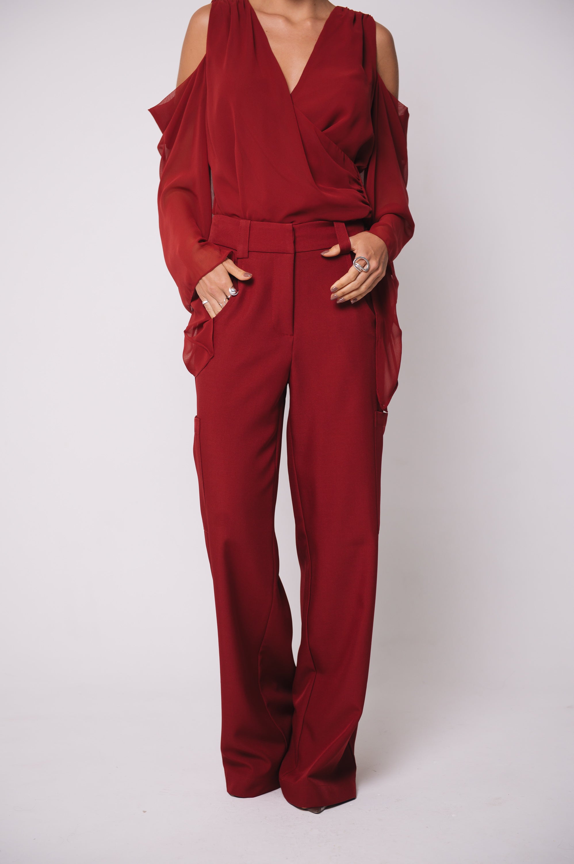 Calça Alfaiataria Geórgia Cereja Ällie