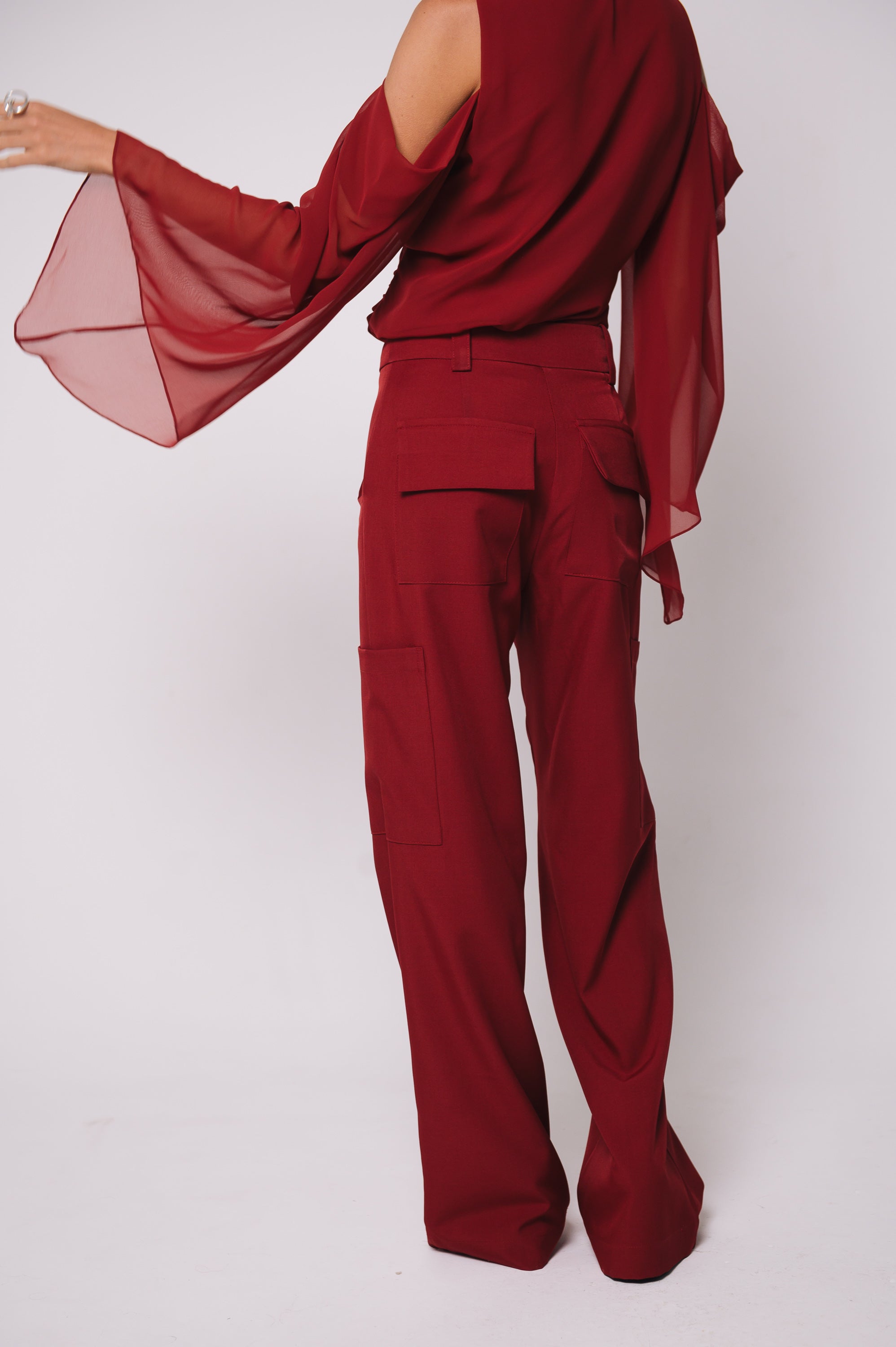 Calça Alfaiataria Geórgia Cereja Ällie