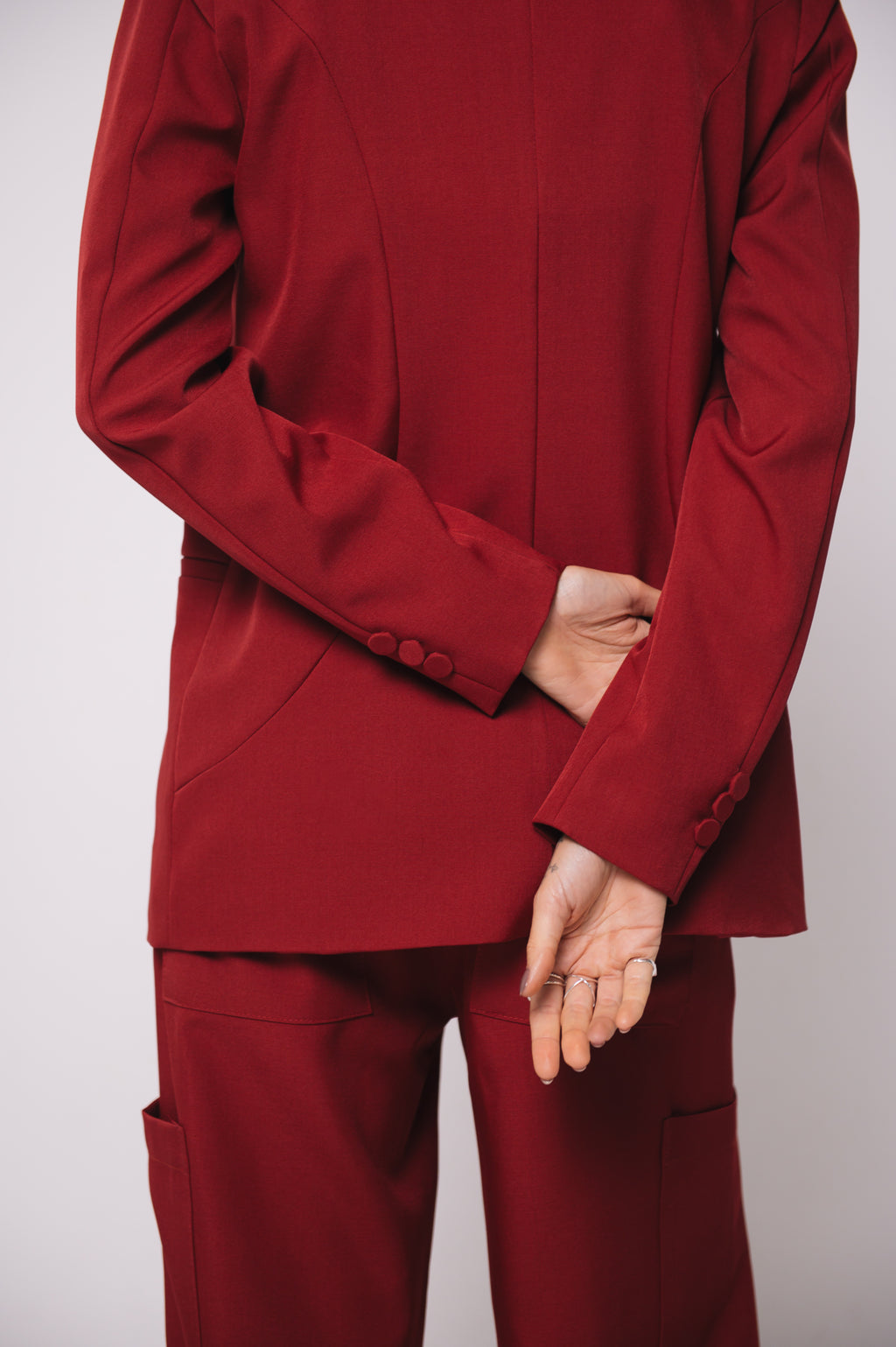 Blazer Alfaiataria Arya Cereja Ällie