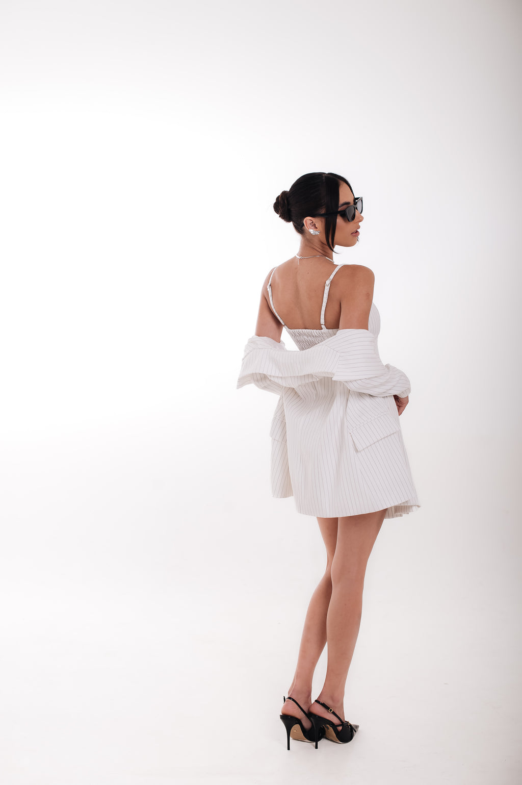 Short Saia Risca de Giz Anina Off White Ällie