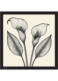 Lenço Estampa Exclusiva Calla Feminino Saphir