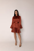 Vestido Bata Paula Cobre Saphir