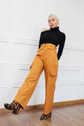 Calça Alfaiataria Cargo Pietra Caramelo