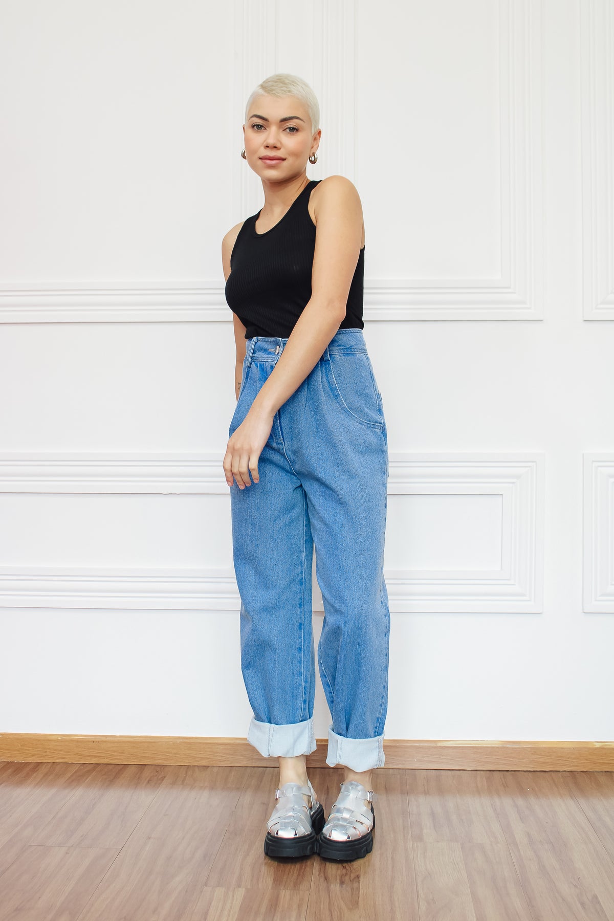 Calça Jeans Iza Baggy