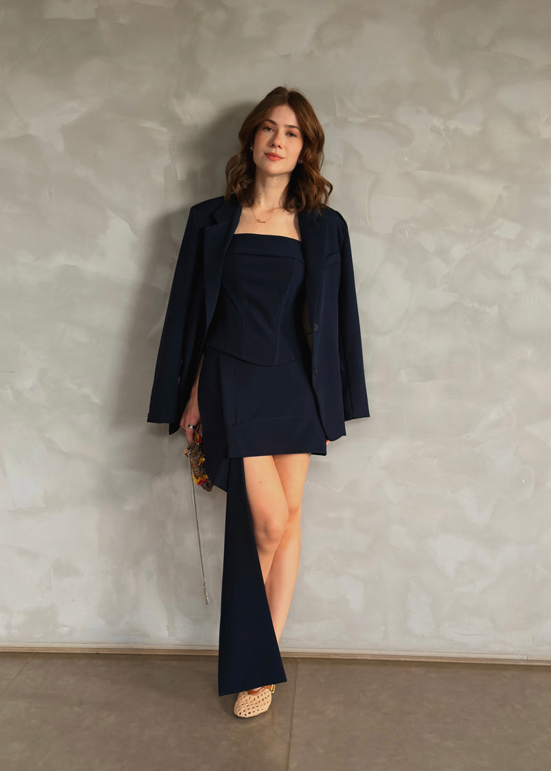 Blazer Alfaiate Azul Marinho Ällie - foto adicional 1