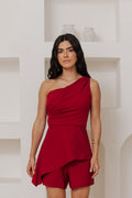 Blusa Assimétrica Pétala Cereja Ällie