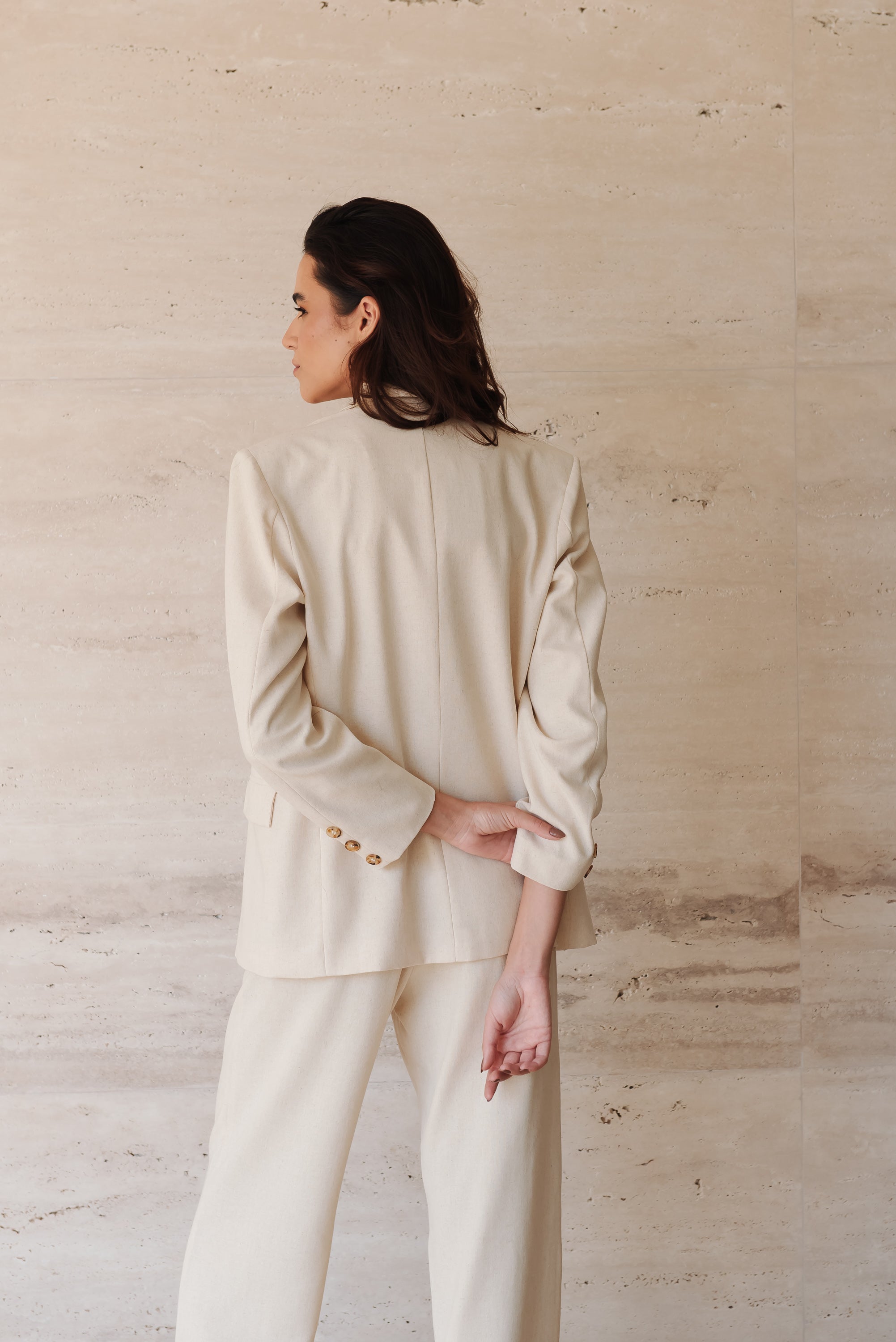 Blazer Linho Alfaiate Creme