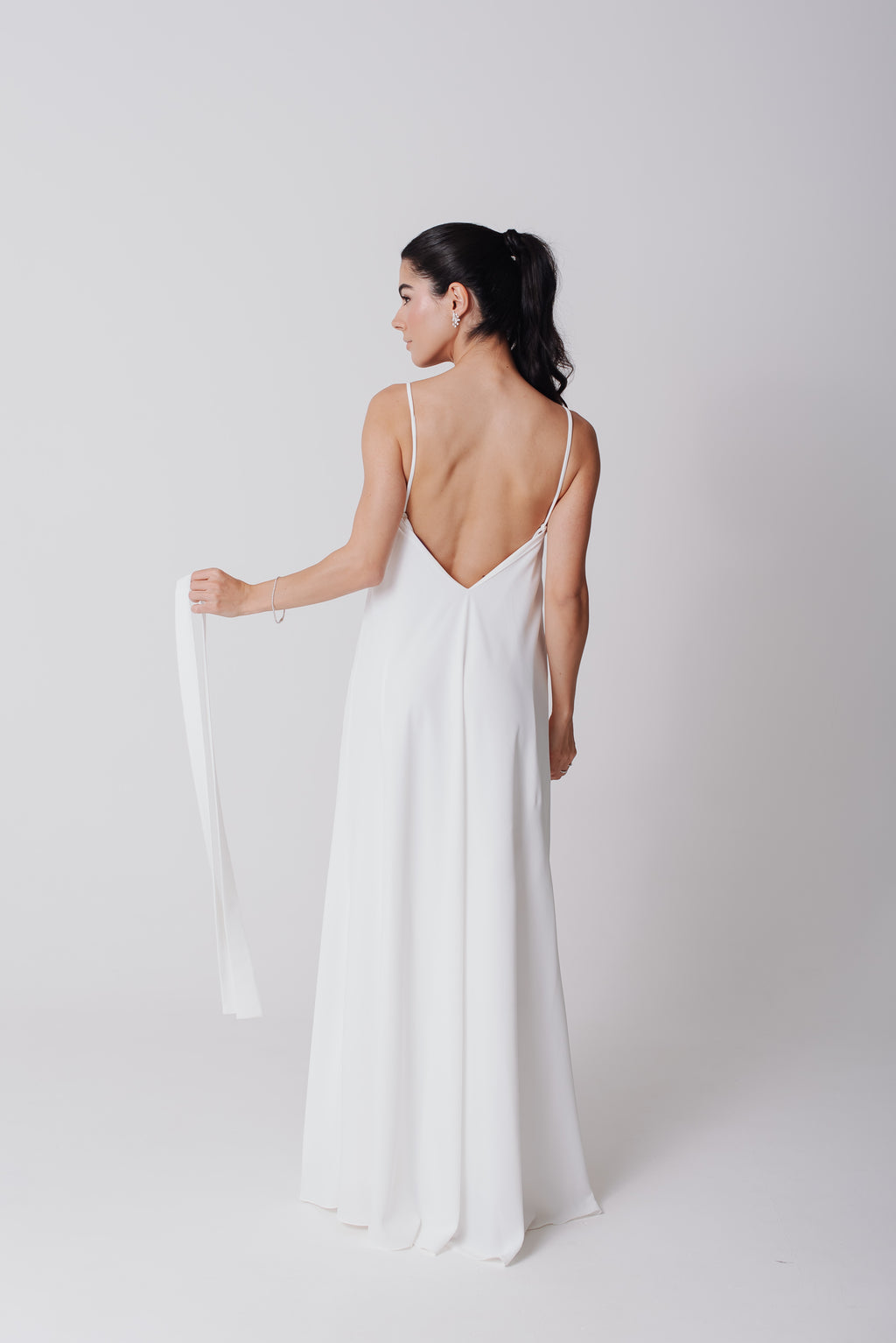 Vestido Longo Alcinha Lorena Off White Saphir