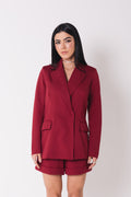 Blazer Alfaiataria Feminino Luma Cereja Saphir