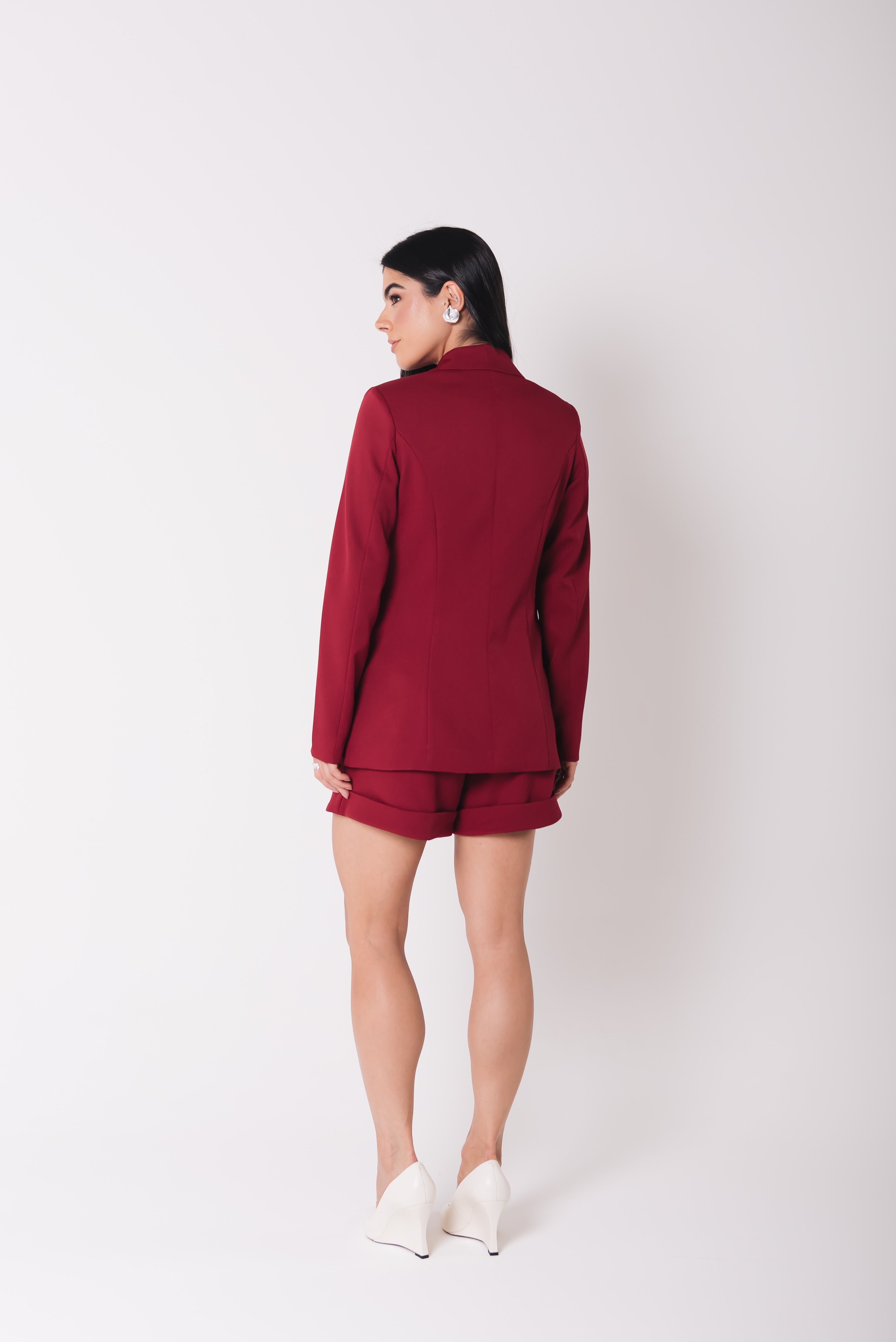 Blazer Alfaiataria Feminino Luma Cereja Saphir