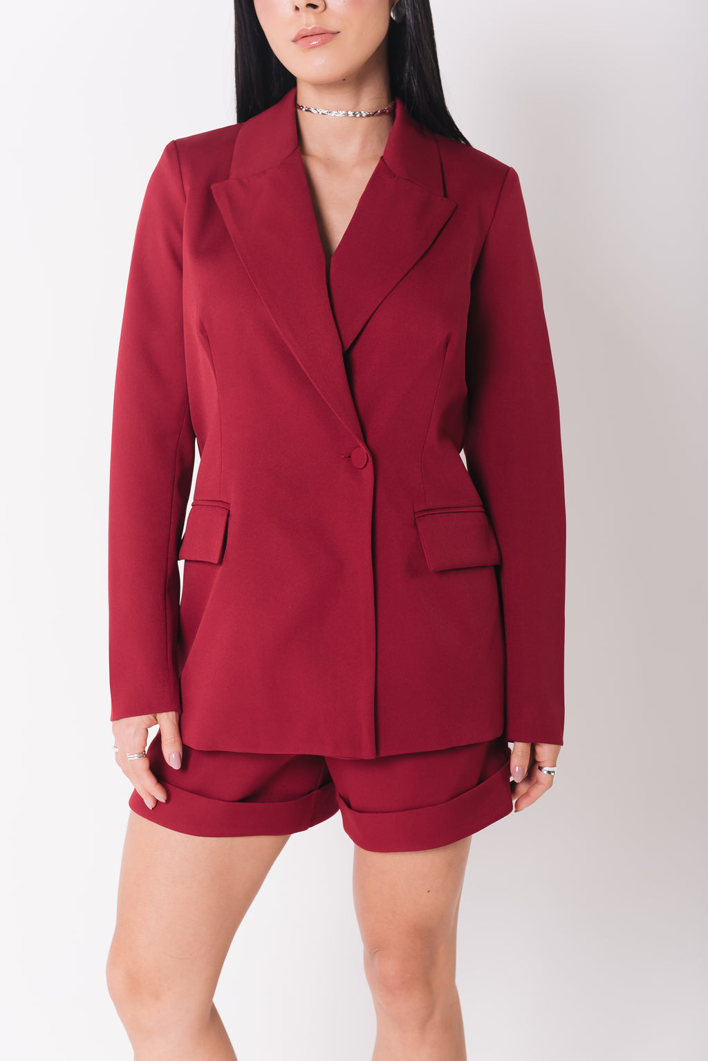 Blazer Alfaiataria Feminino Luma Cereja Saphir