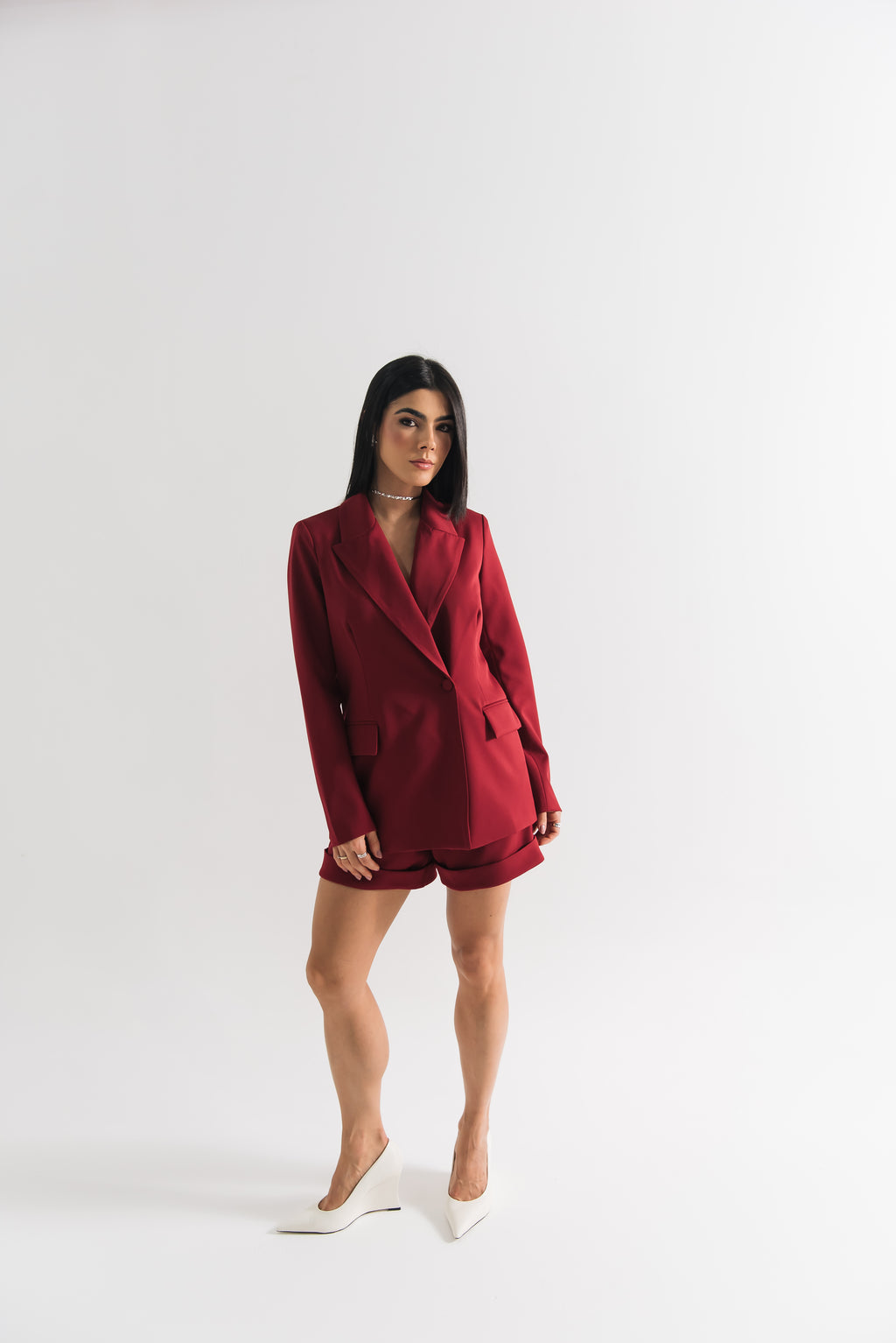 Blazer Alfaiataria Feminino Luma Cereja Saphir