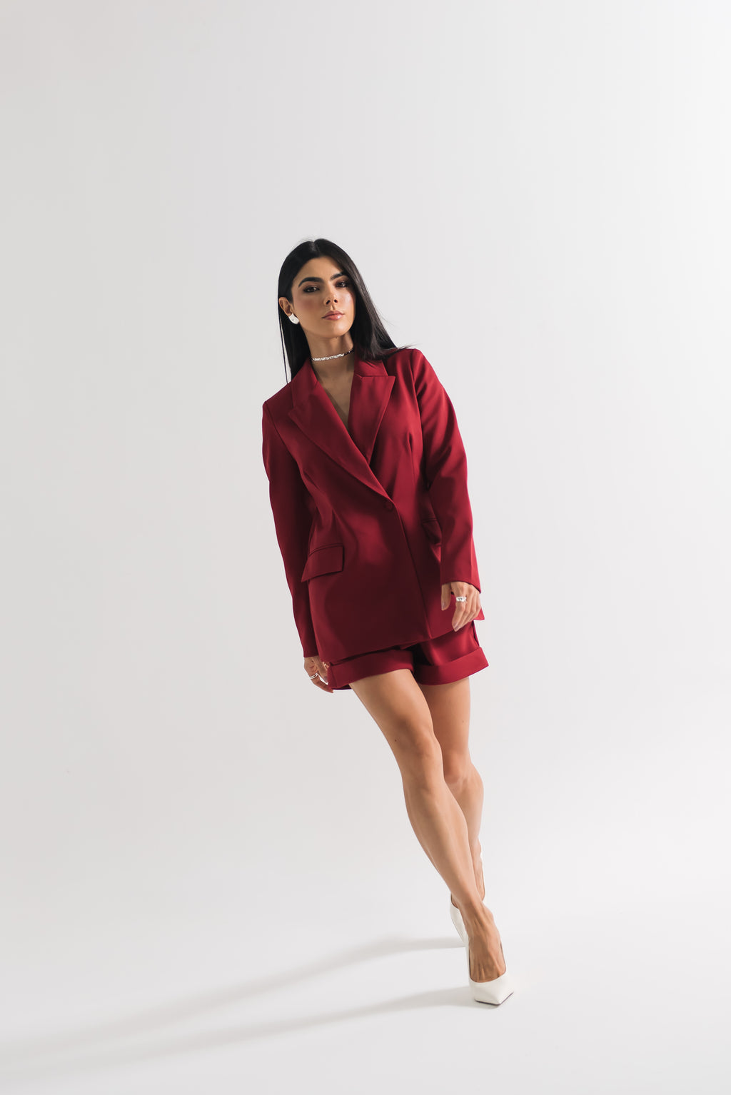 Blazer Alfaiataria Feminino Luma Cereja Saphir