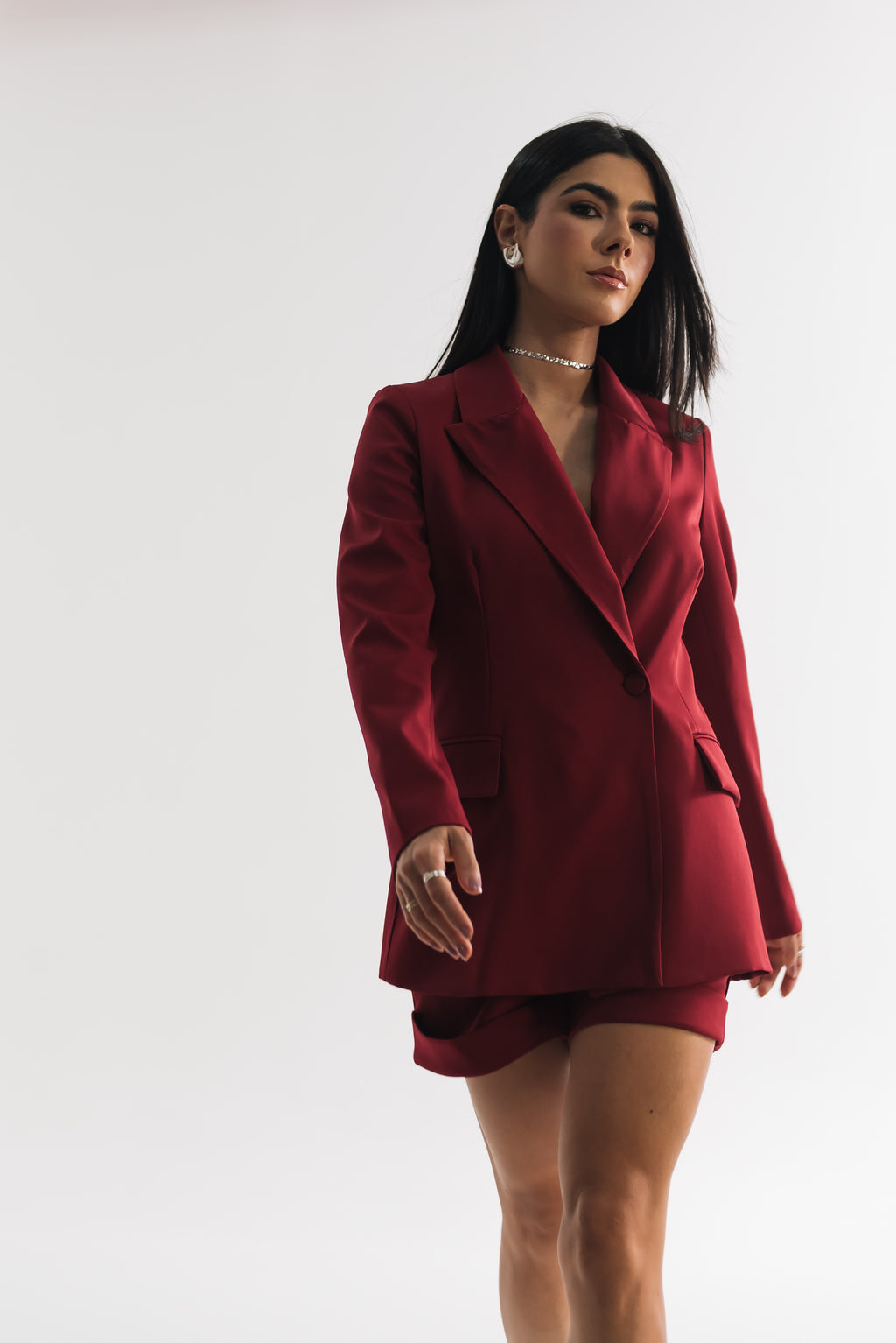 Blazer Alfaiataria Feminino Luma Cereja Saphir