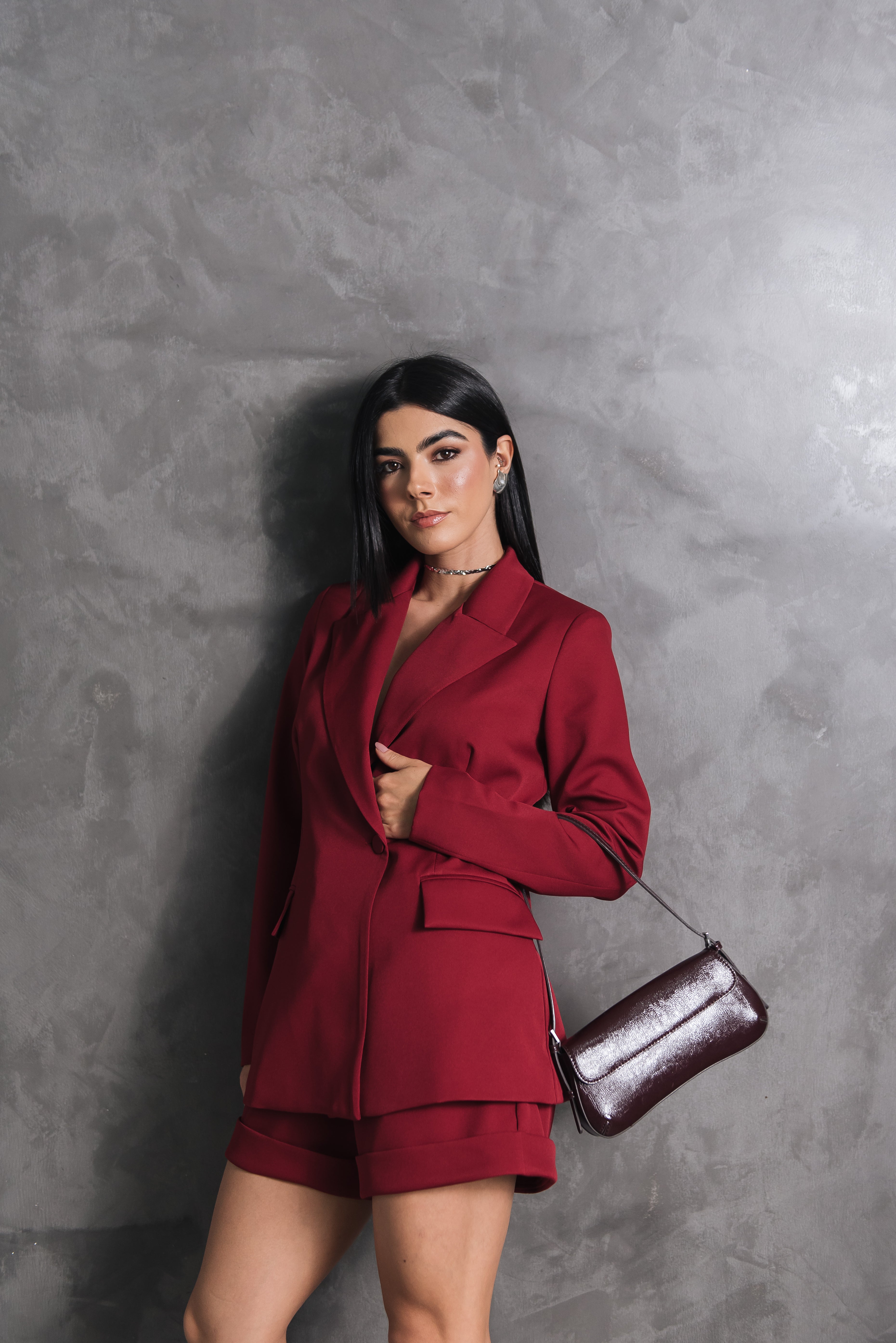 Blazer Alfaiataria Feminino Luma Cereja Saphir