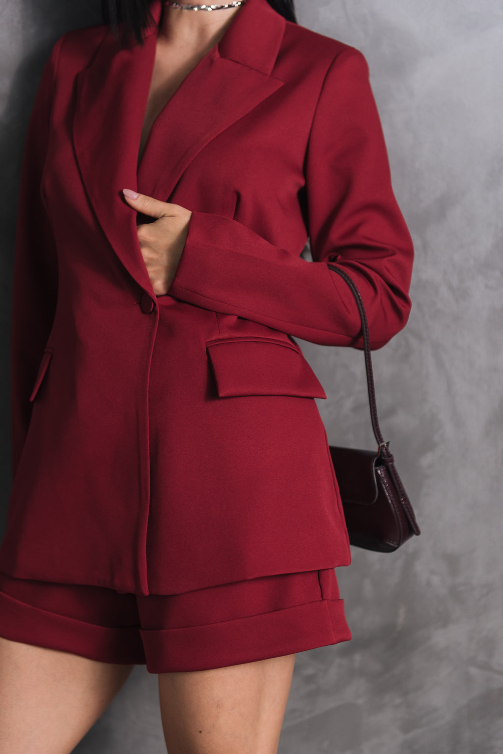 Blazer Alfaiataria Feminino Luma Cereja Saphir