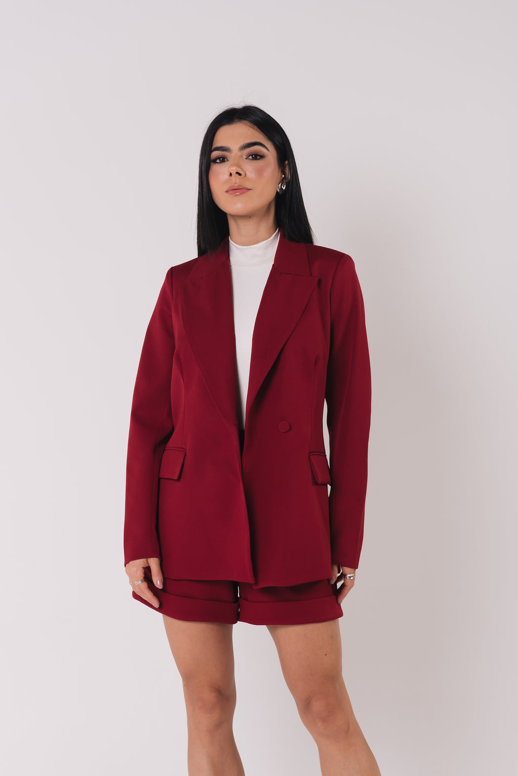 Blazer Alfaiataria Feminino Luma Cereja Saphir