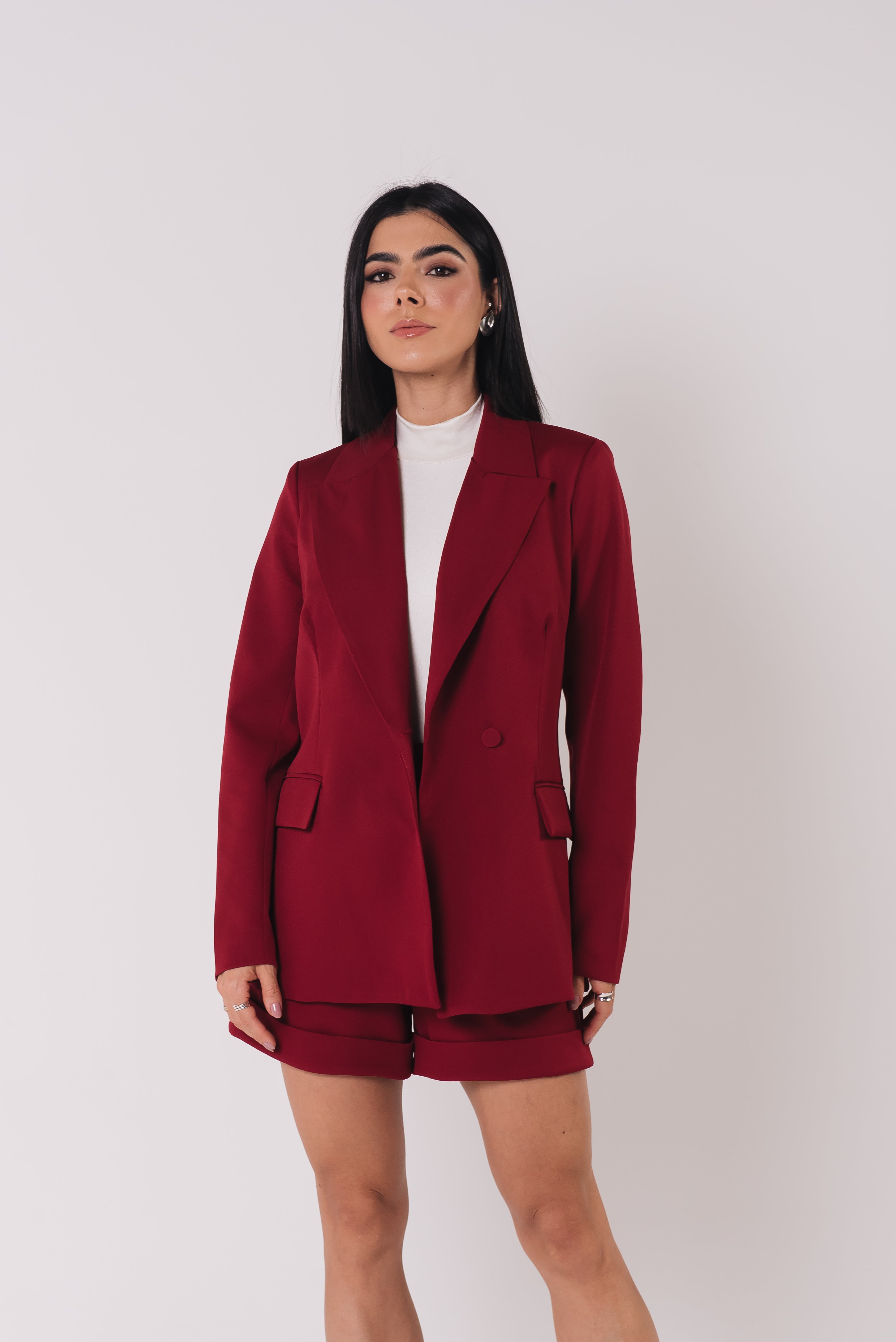 Blazer Alfaiataria Feminino Luma Cereja Saphir