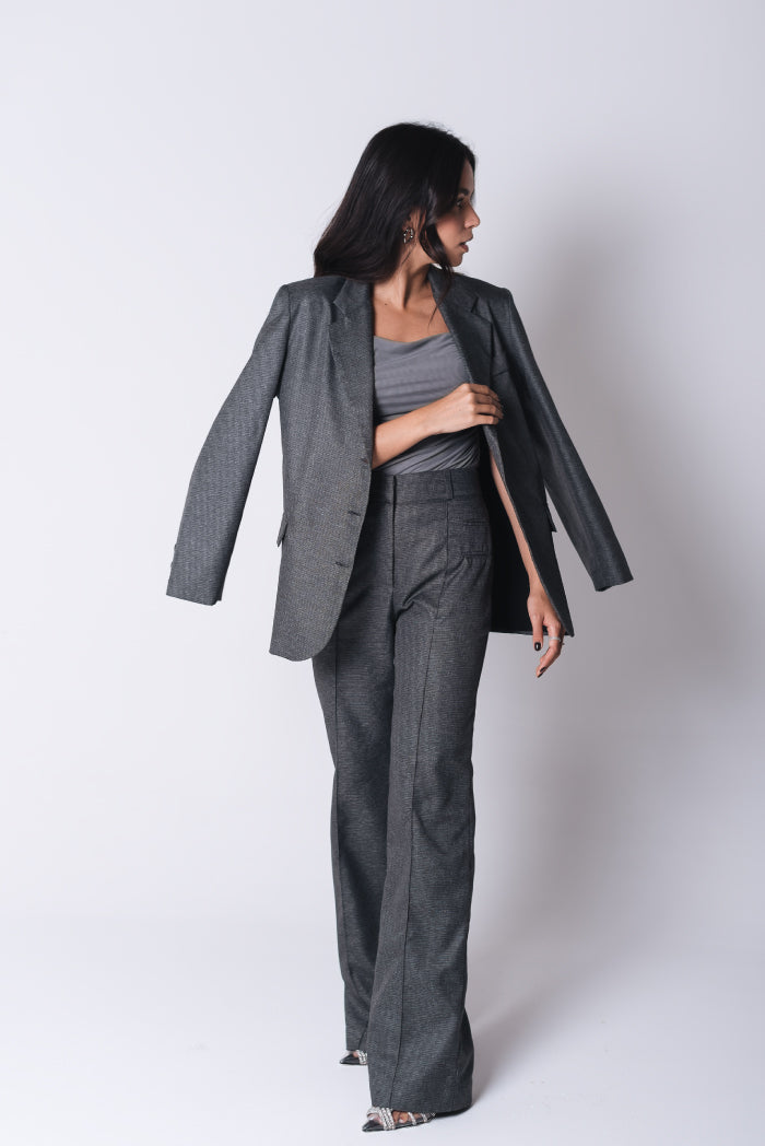 Calça Pantalona Rafaela Cinza