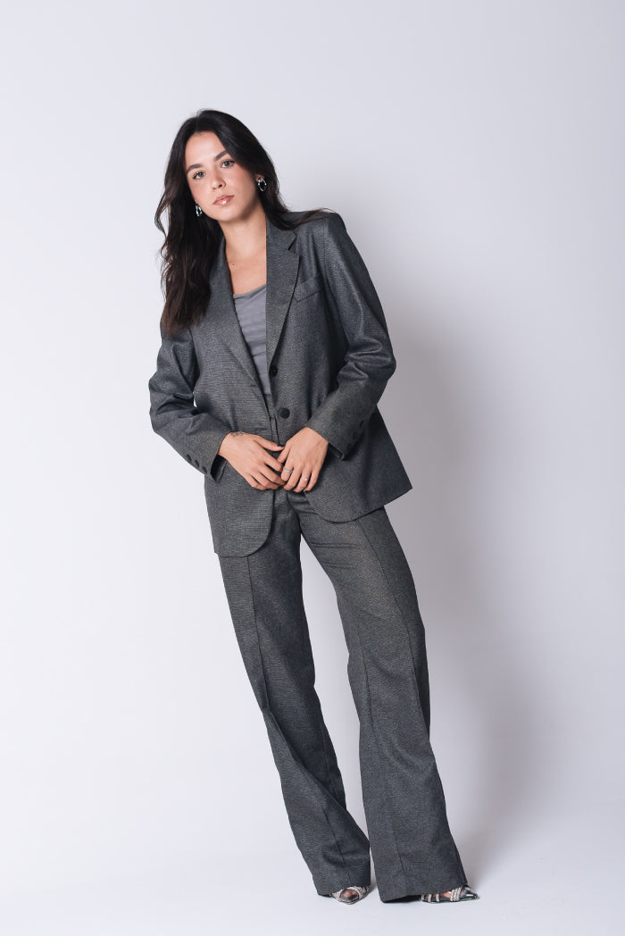 Calça Pantalona Rafaela Cinza