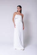 Vestido Longo Alfaiataria Tereza Off White Saphir