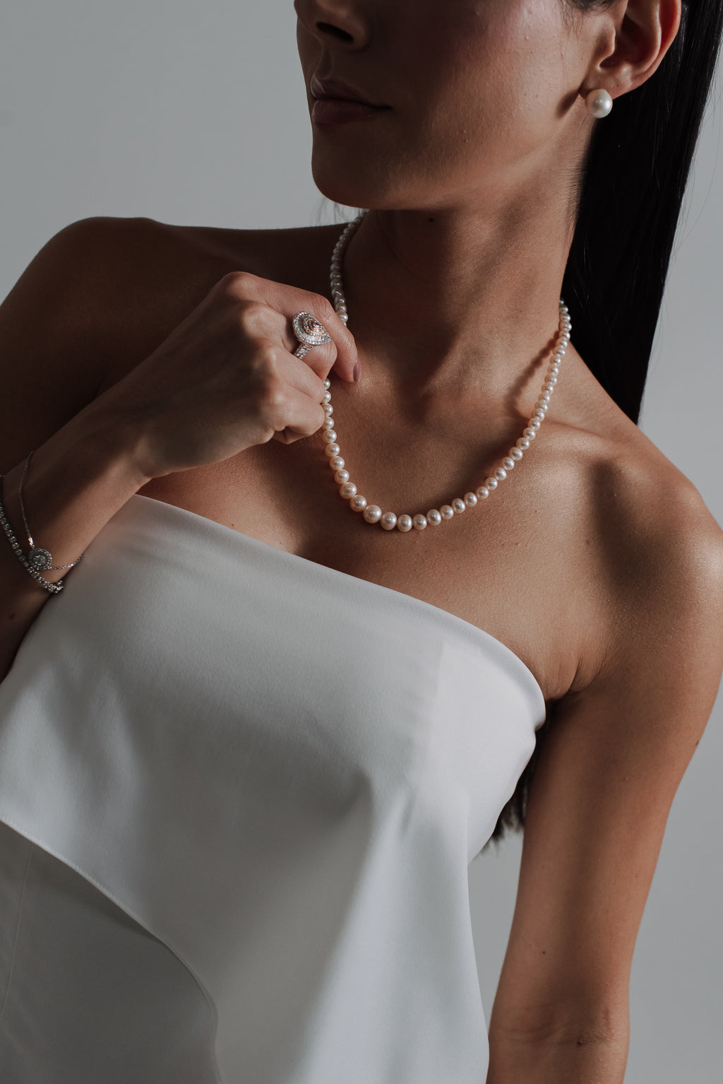 Vestido Longo Alfaiataria Tereza Off White Saphir