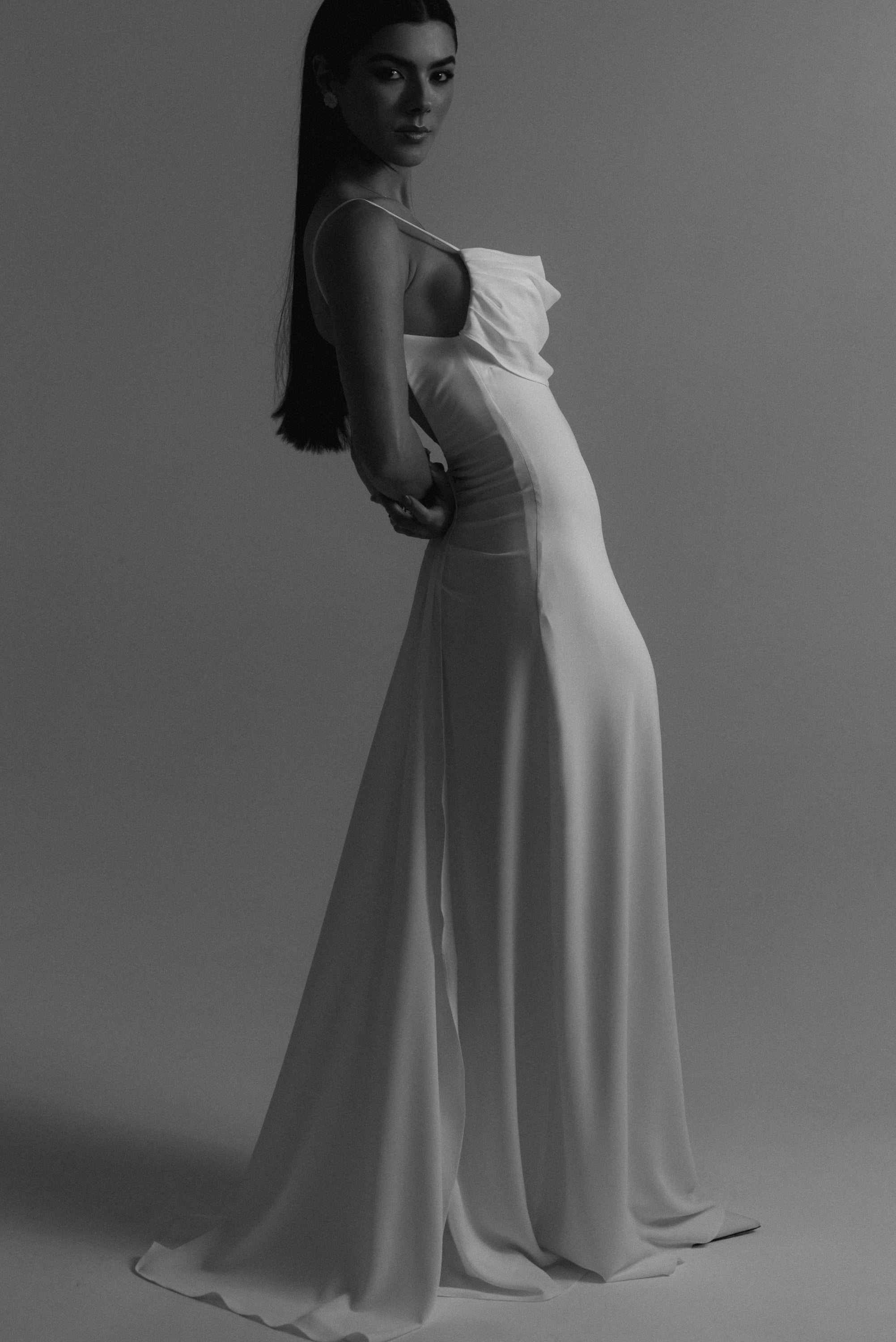 Vestido Longo Fluido Zélia Off White Ällie