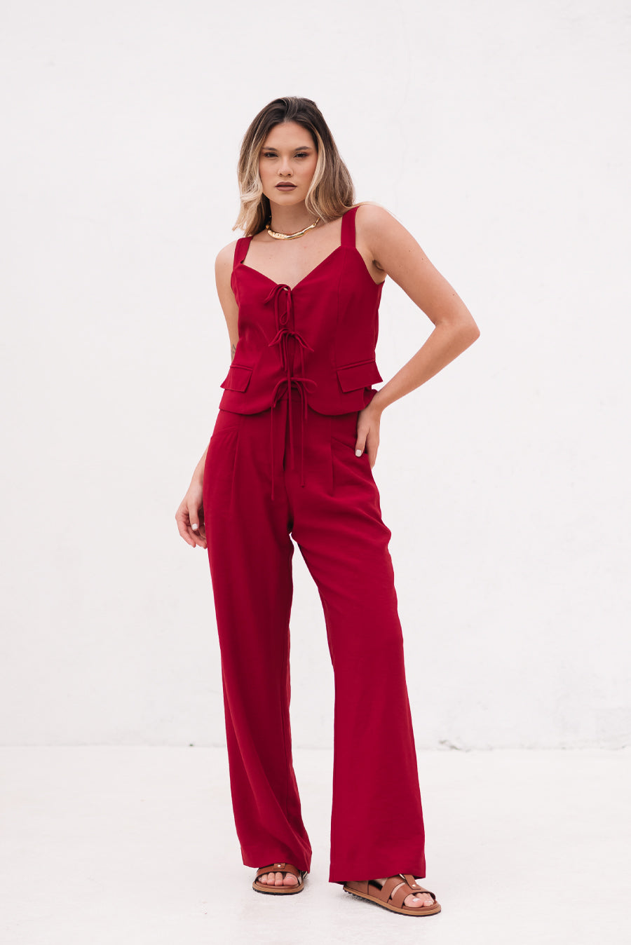 Calça Giulia Cherry