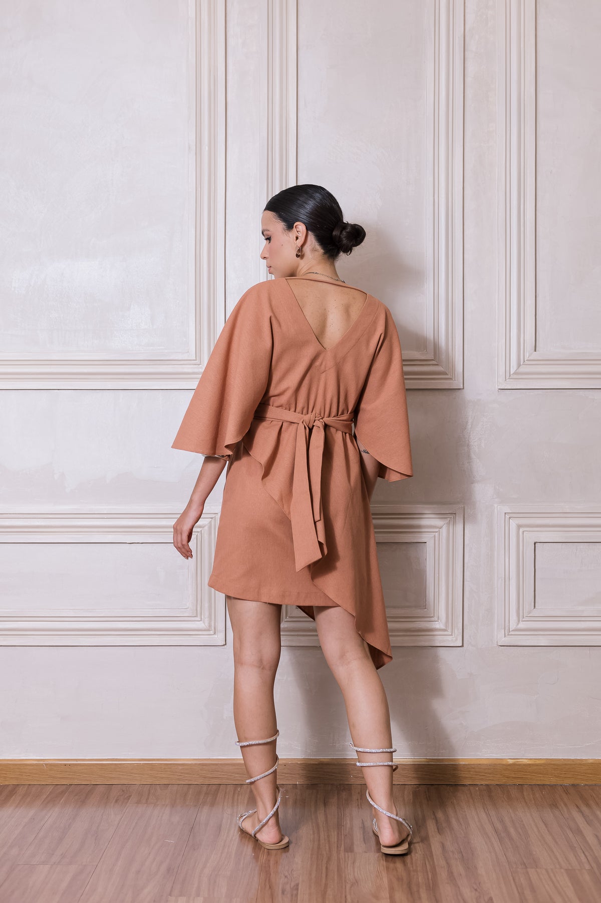 Vestido Zendaya Linho Doce de Leite