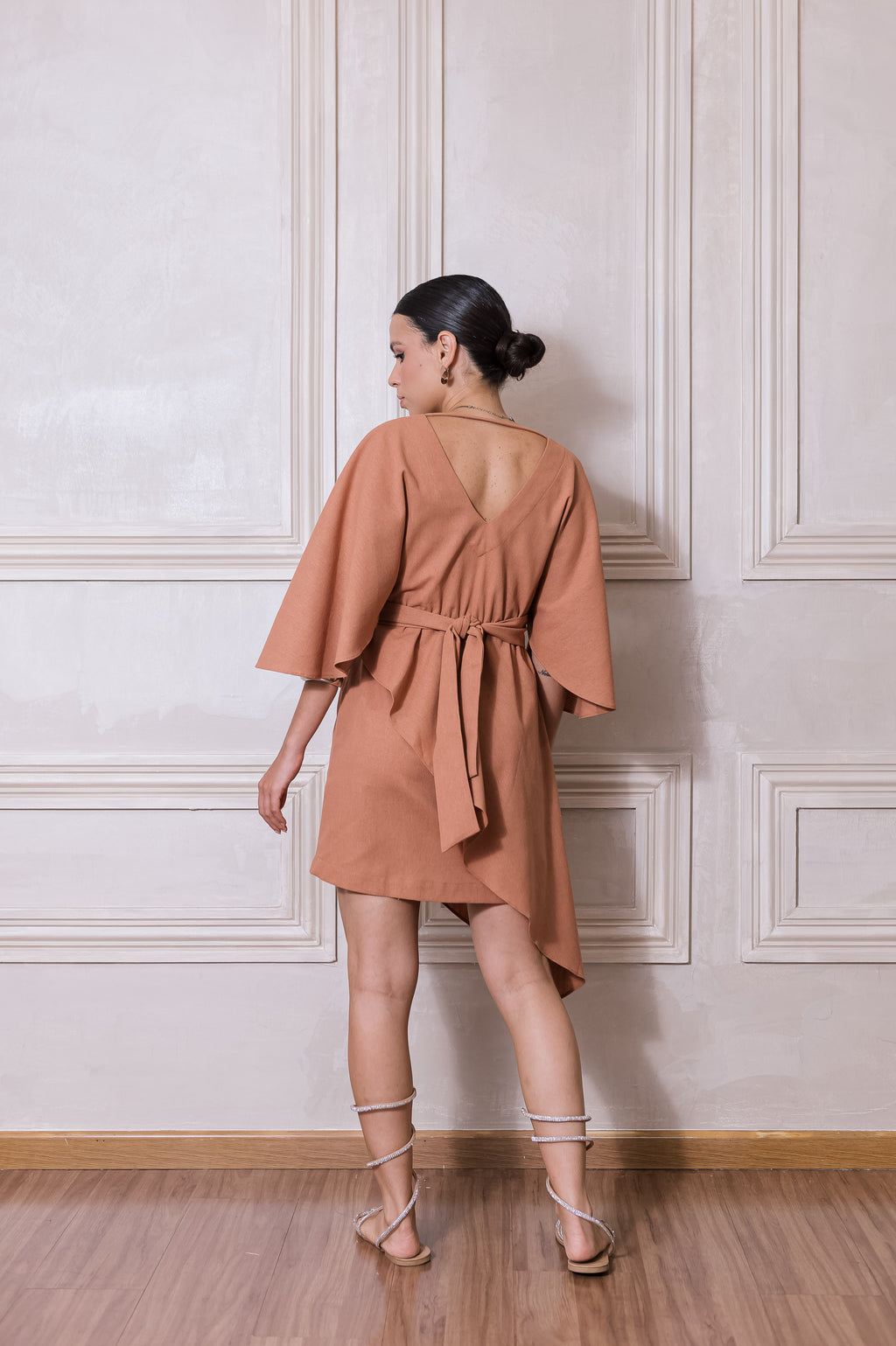 Vestido Zendaya Linho Doce de Leite