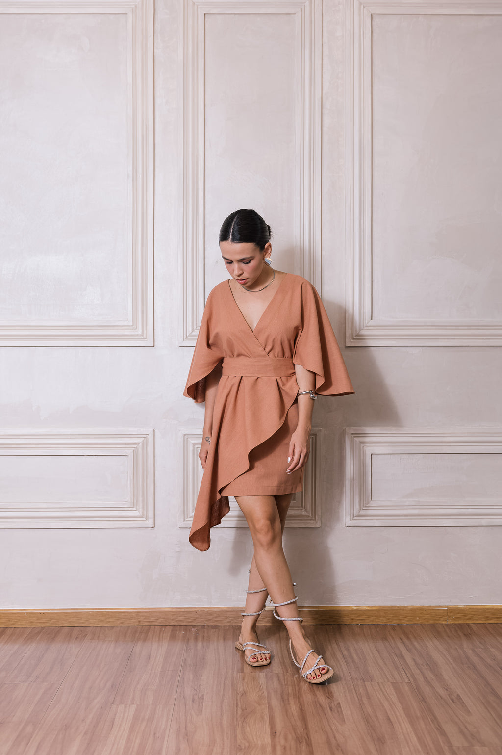 Vestido Zendaya Linho Doce de Leite