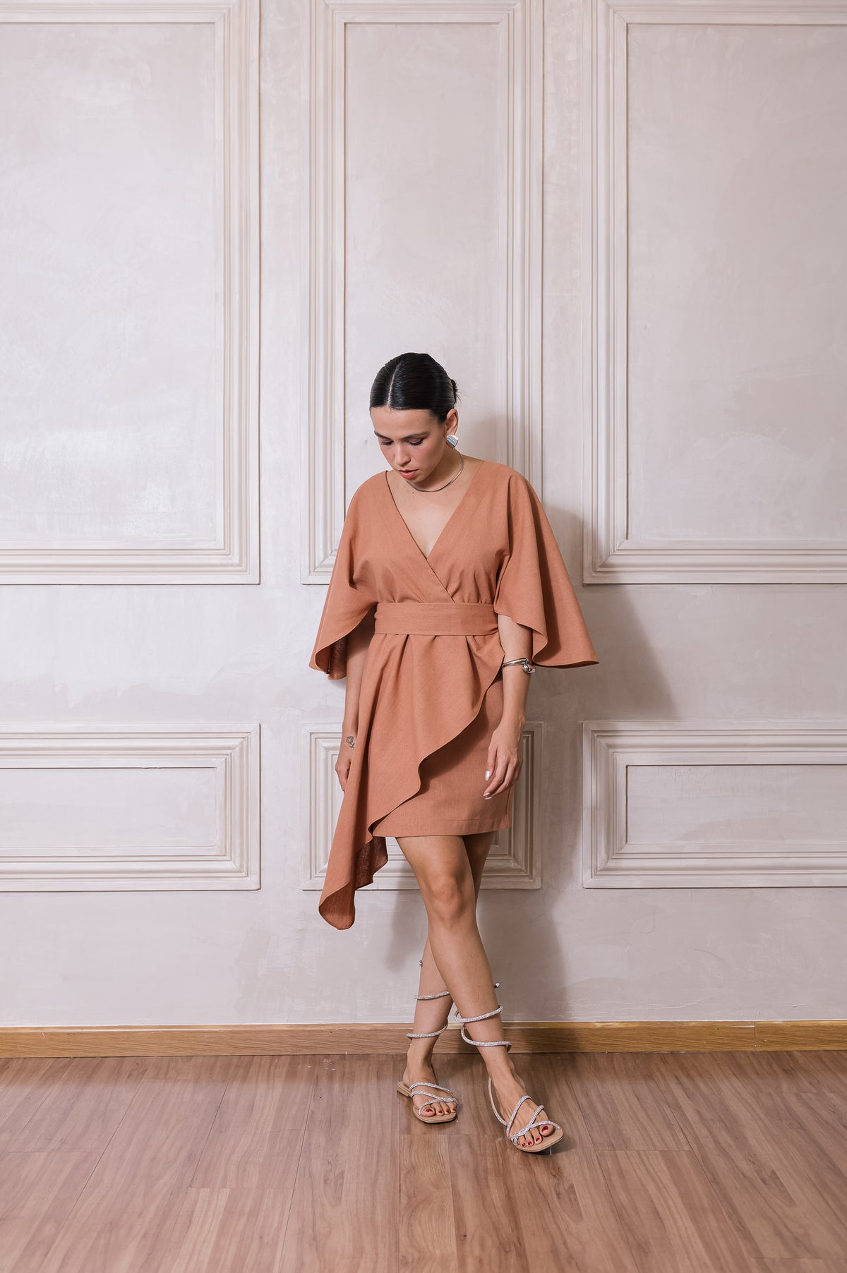 Vestido Zendaya Linho Doce de Leite