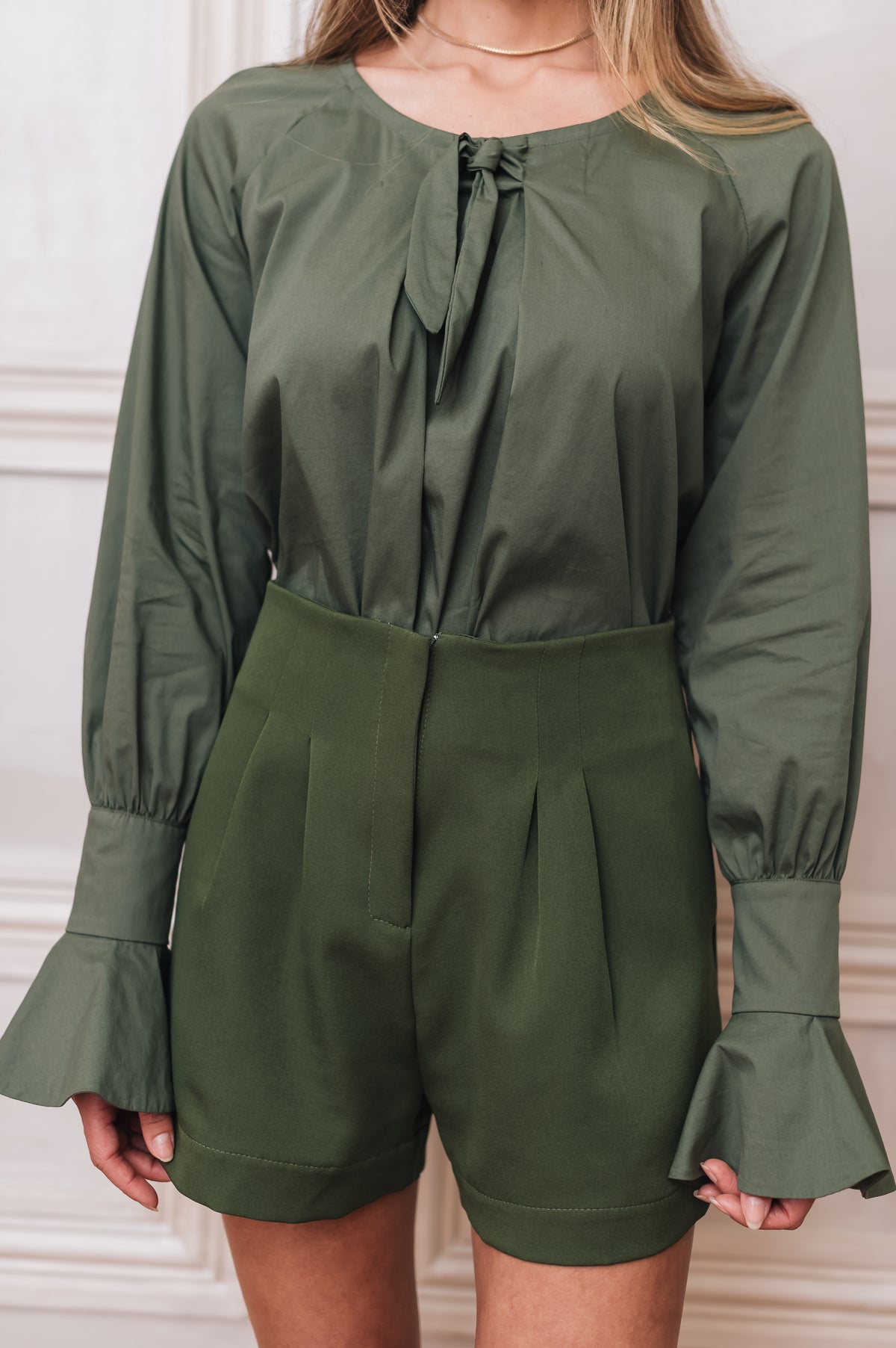 Camisa Donatella Tricoline Verde
