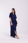 Chemise Lígia Azul Marinho