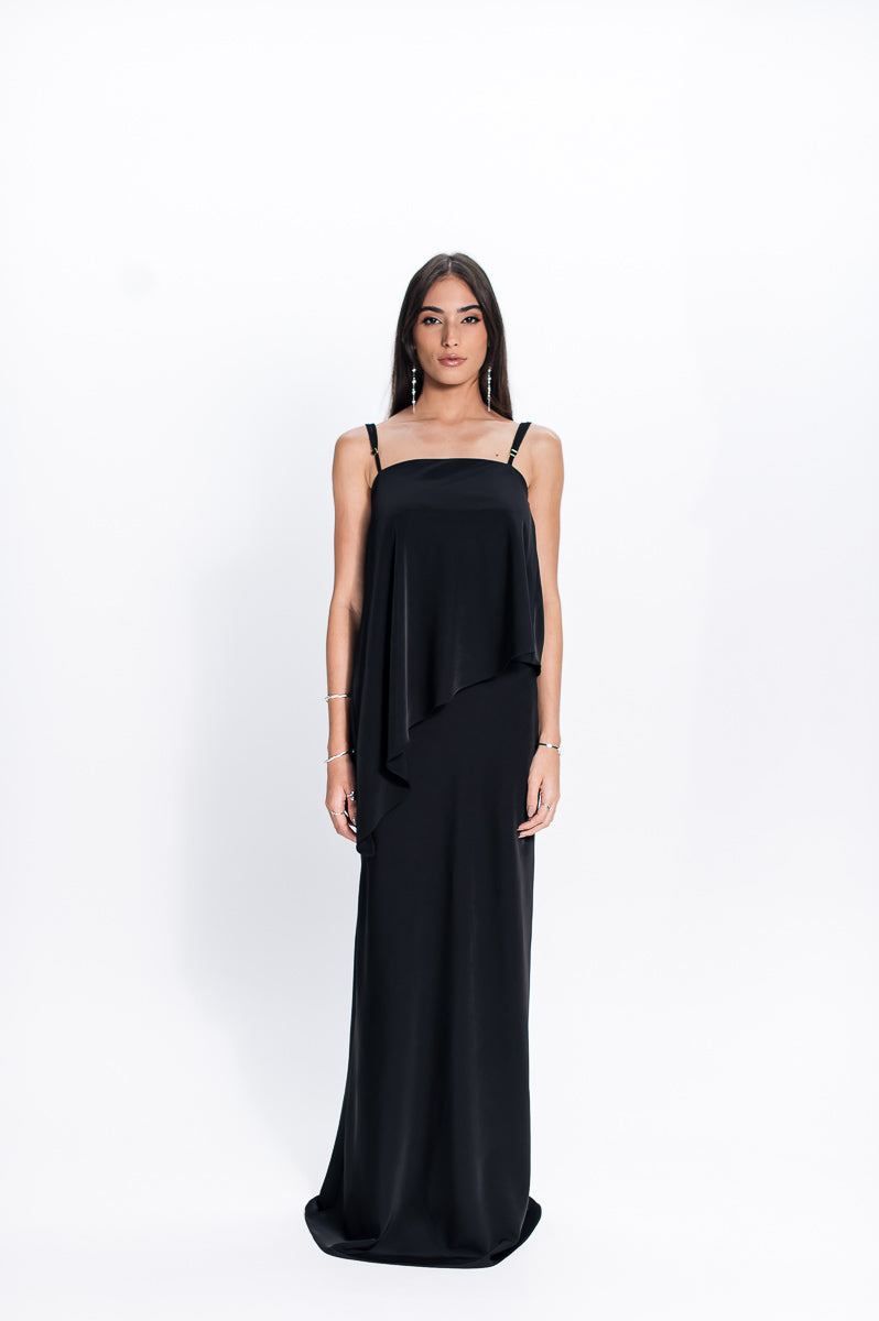 Blusa Assimétrica Rogéria Preta Ällie
