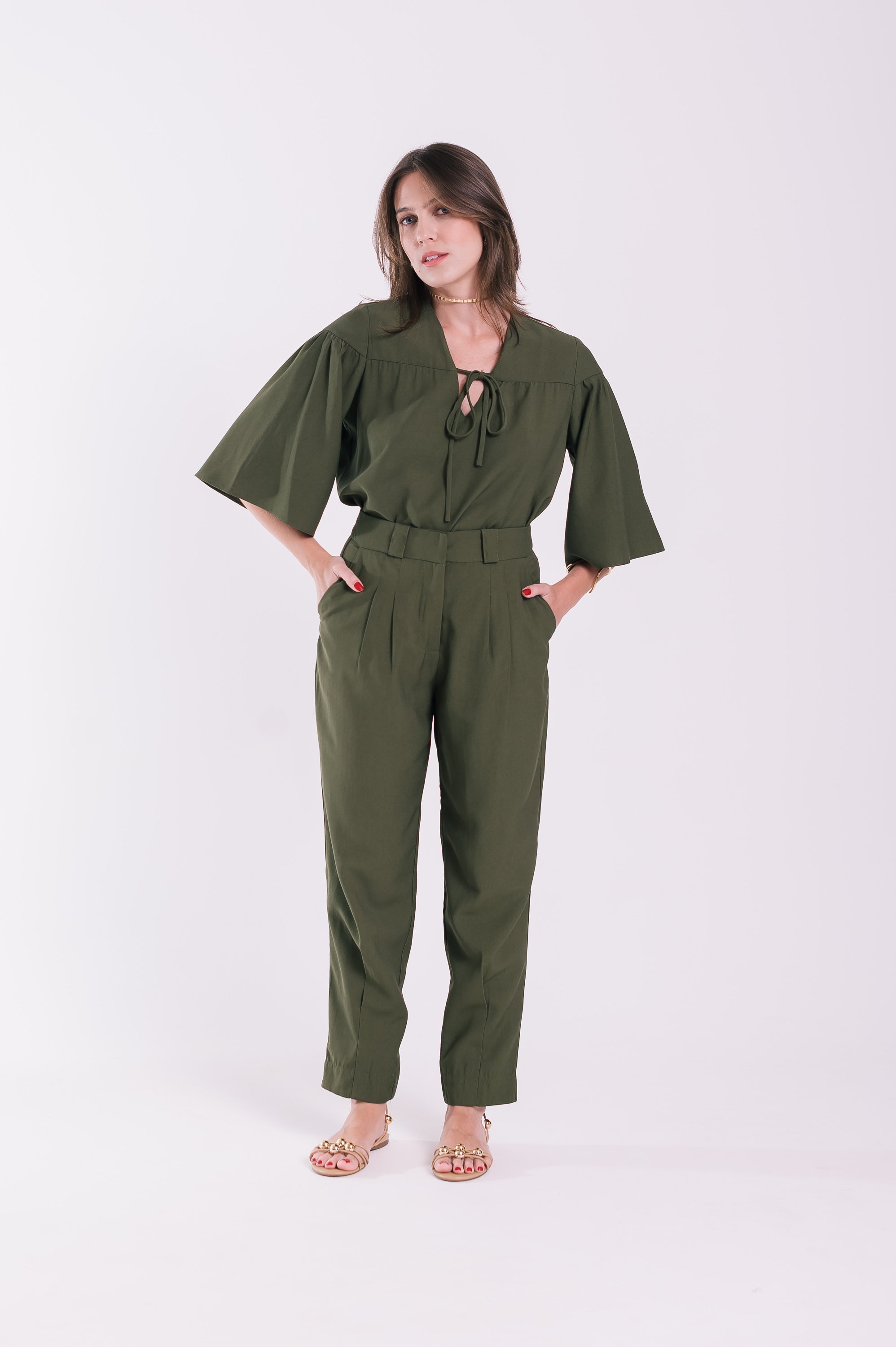 Calça Cenoura Cleo Verde