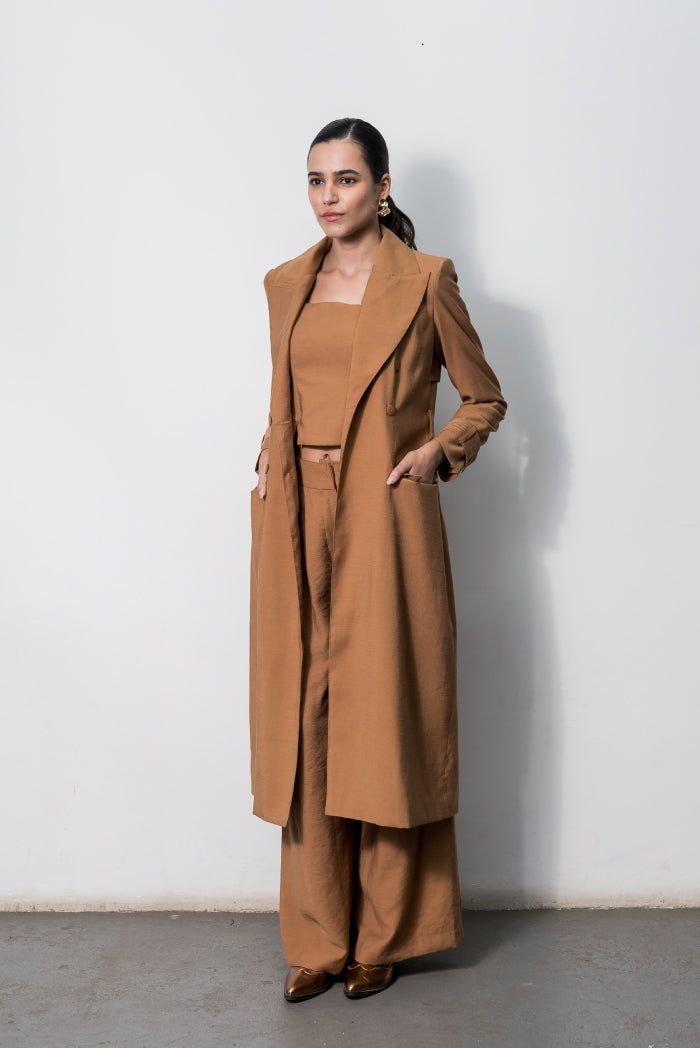 Trench Coat Romana Caramelo