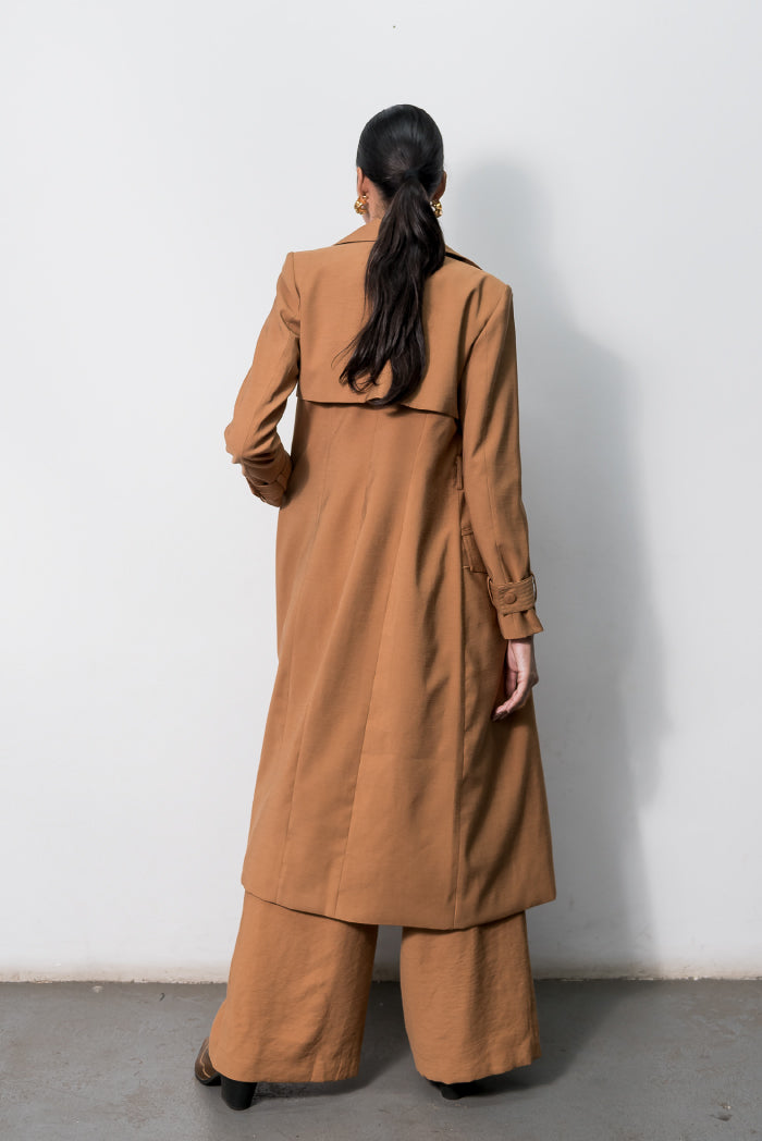 Trench Coat Romana Caramelo