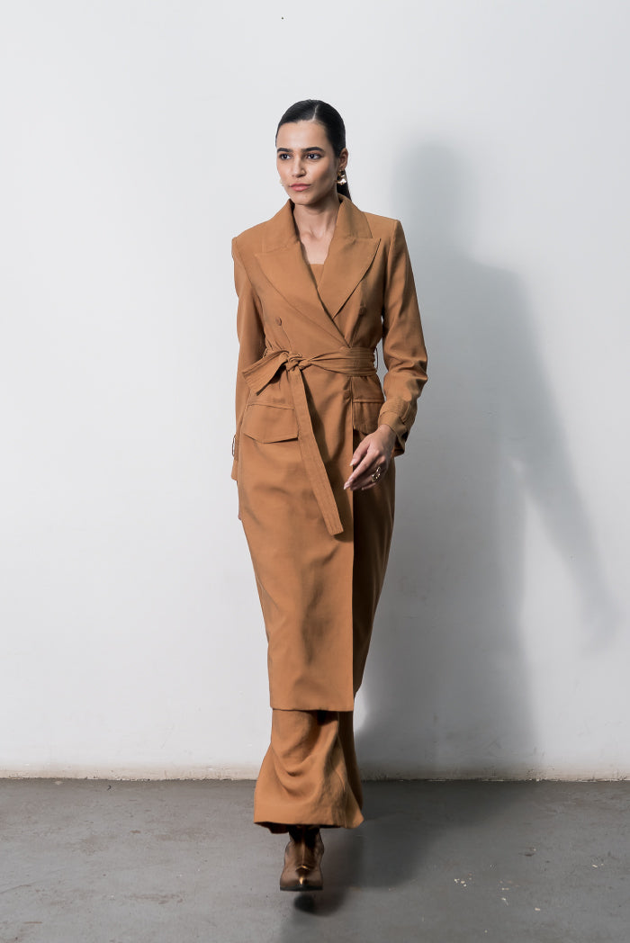 Trench Coat Romana Caramelo