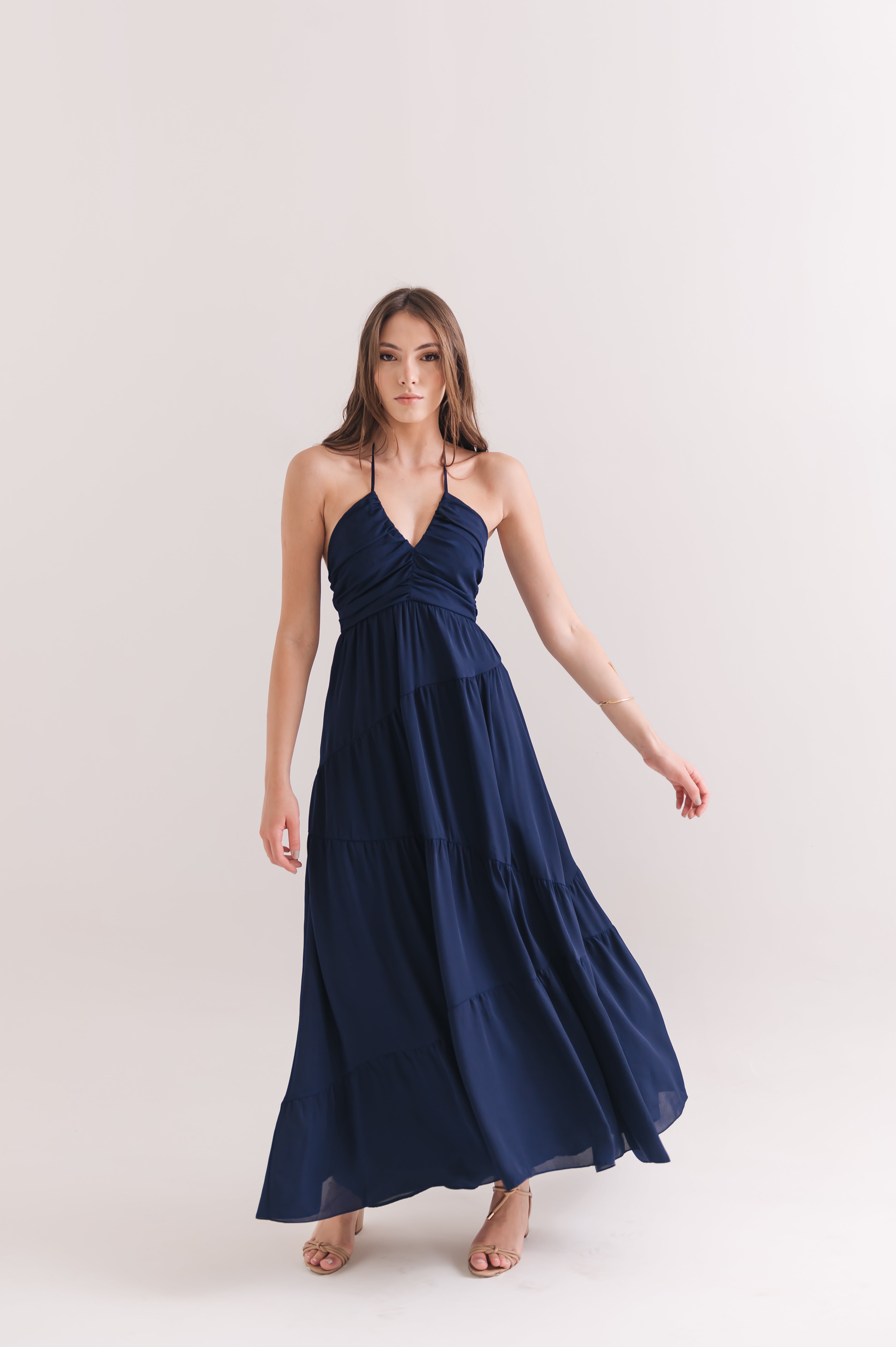 Vestido Lisandra Azul Marinho