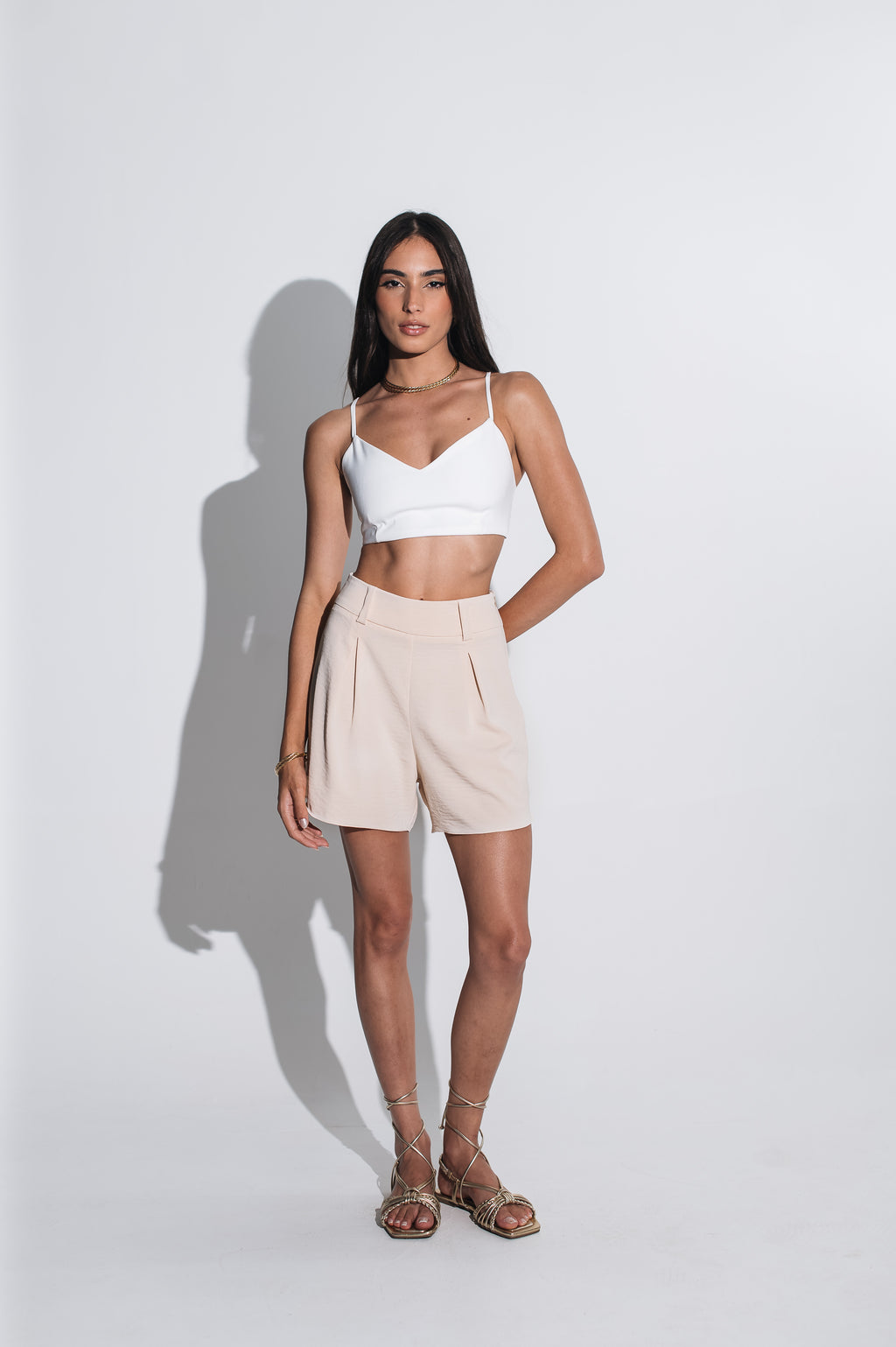 Short Alfaiataria Margot Baunilha Ällie