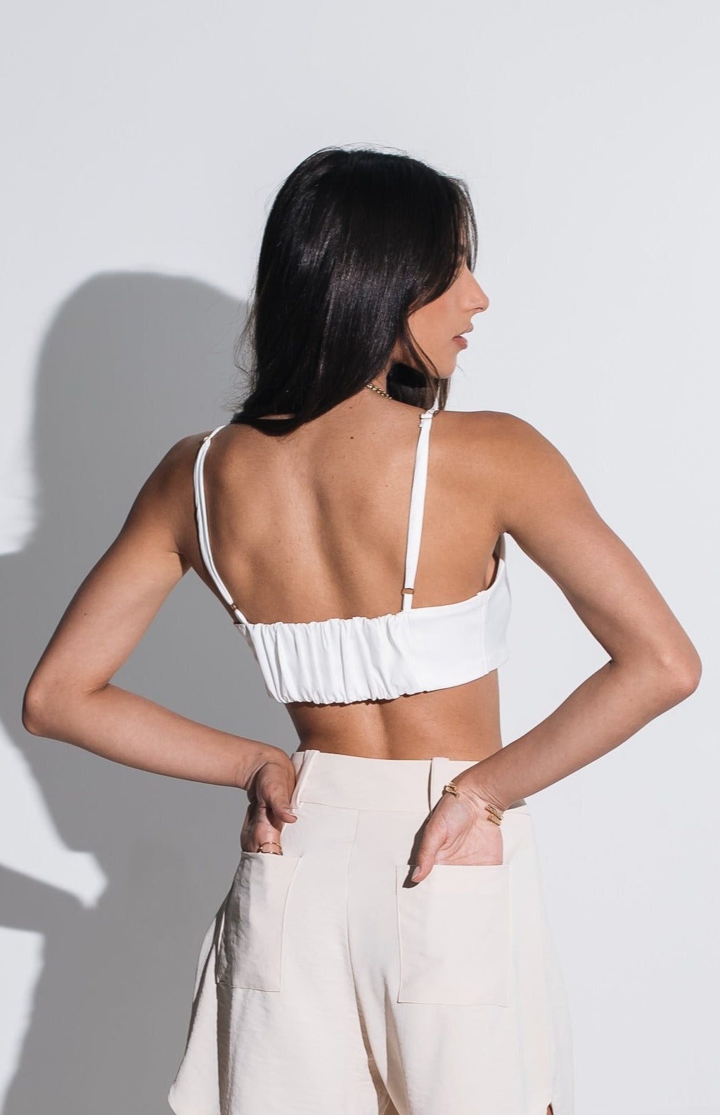 Top Alcinha Alfaiataria Antônia Off White Ällie